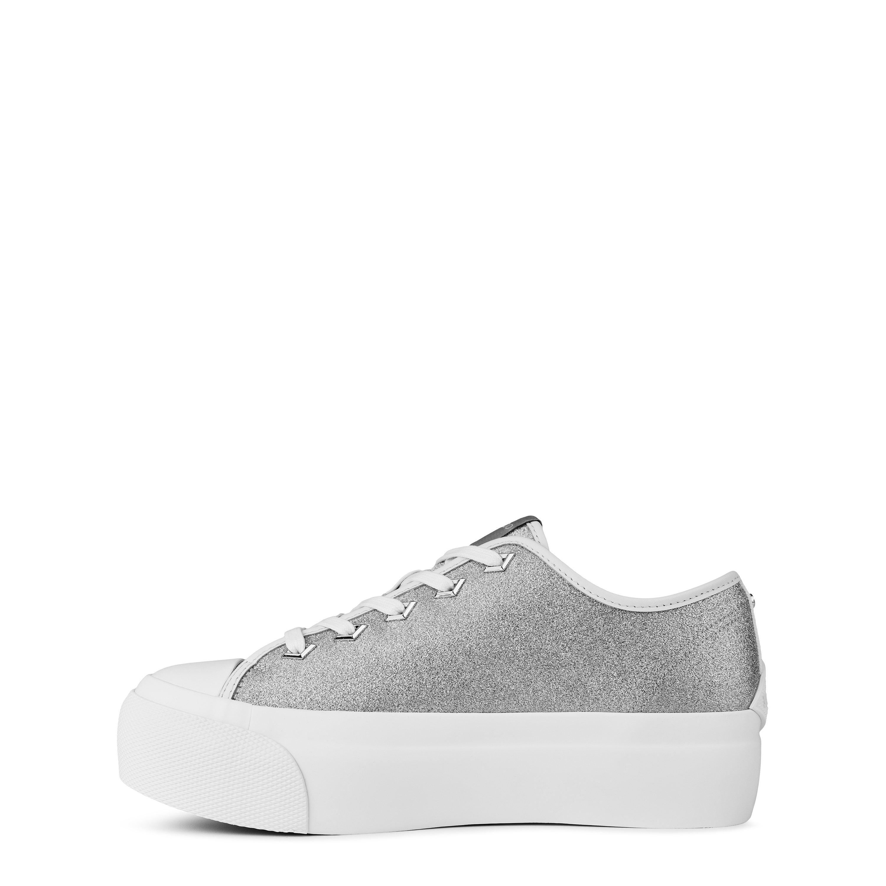 X SILVER/LATTE - Jimmy Choo - Palma Maxi/F Platform Trainer - 3