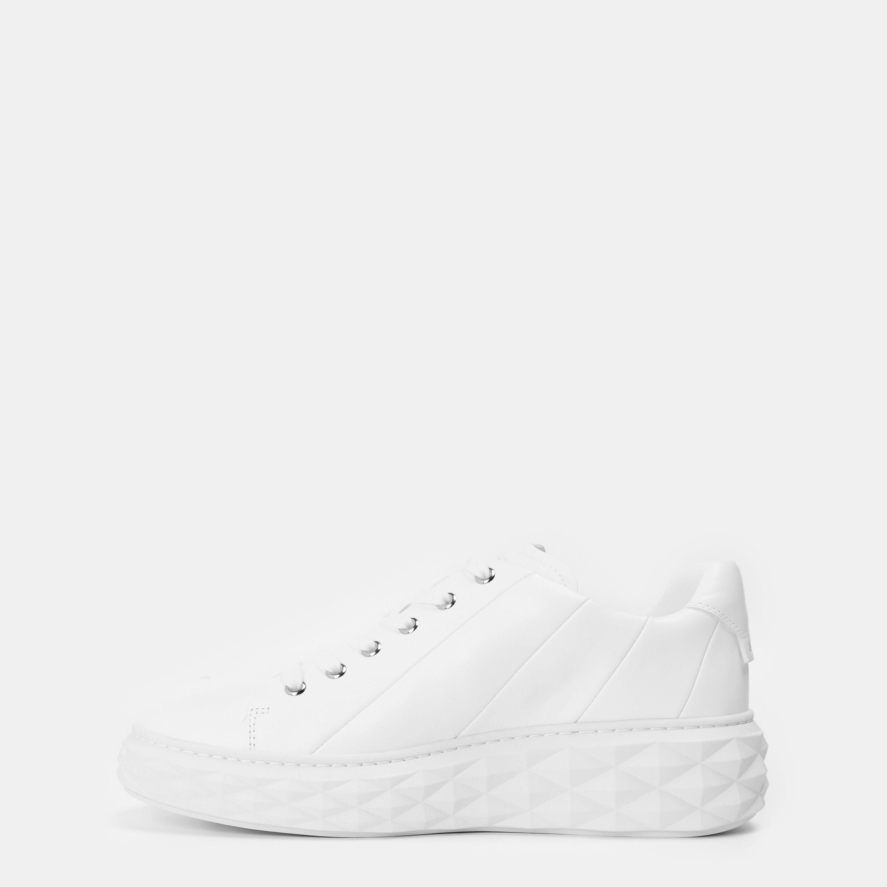 V White White - Jimmy Choo - Diamond Maxi Ombre Leather Sneakers - 2
