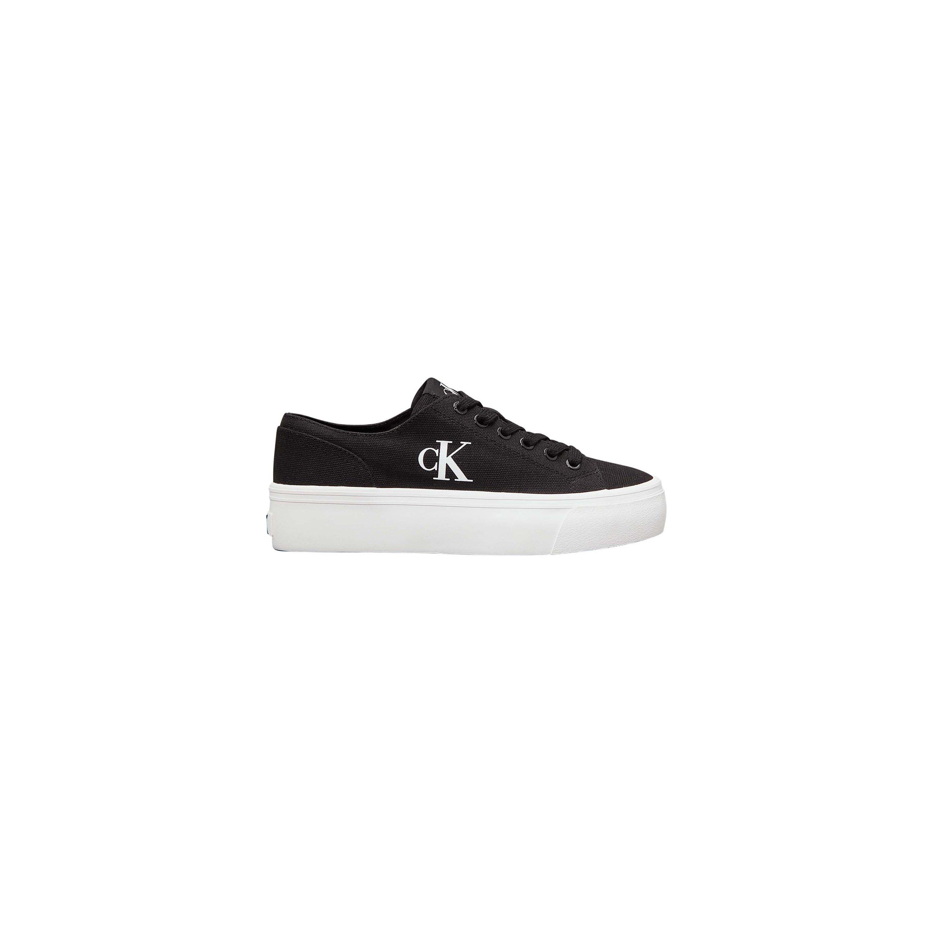 Black/Brght Wht - Calvin Klein - Women's Low-Top Trainers - 1