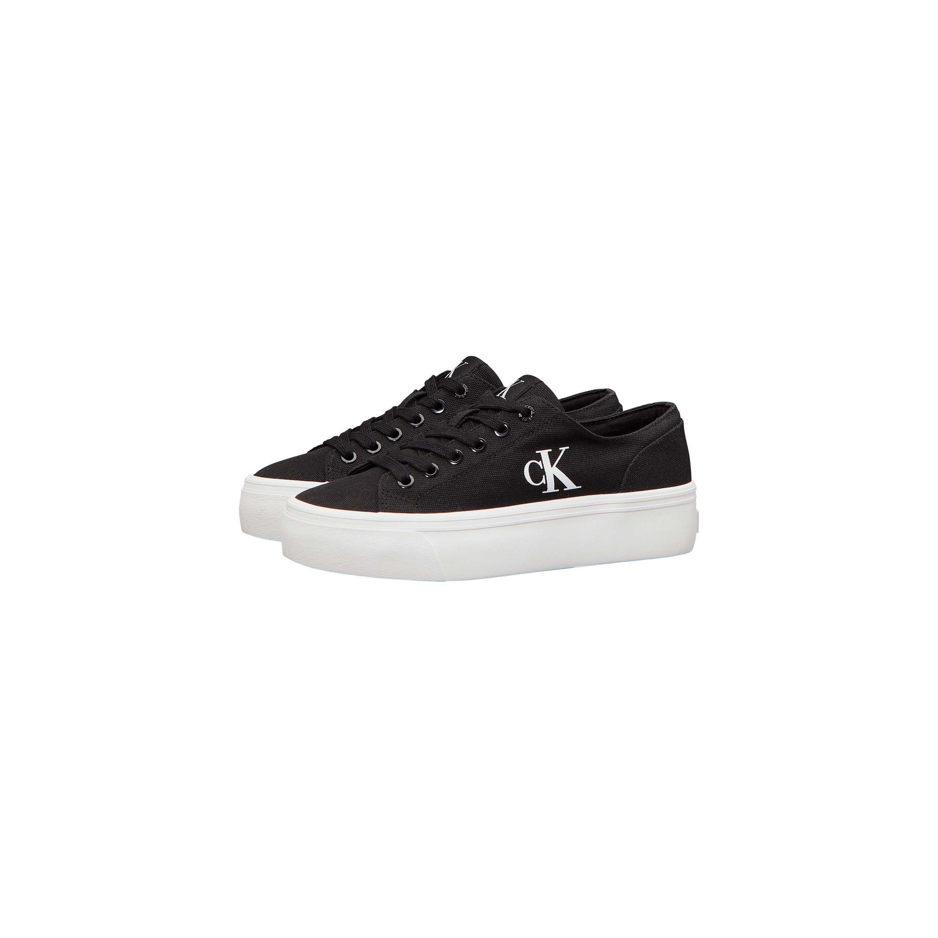 Black/Brght Wht - Calvin Klein - CK L Vulc CNVS Ld63 - 2