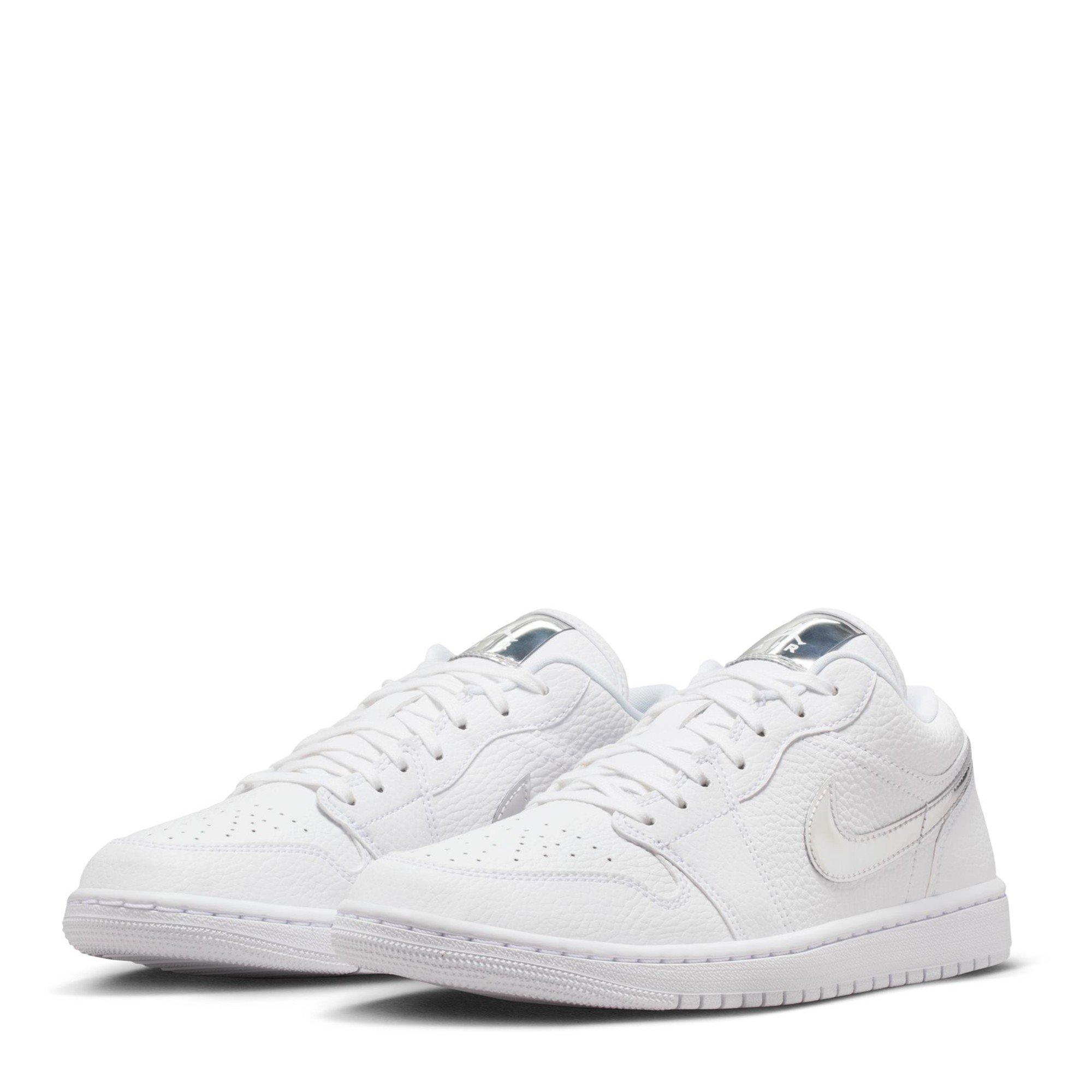 White/Silver - Air Jordan - Air Jor 1 Low SE Ld64 - 3