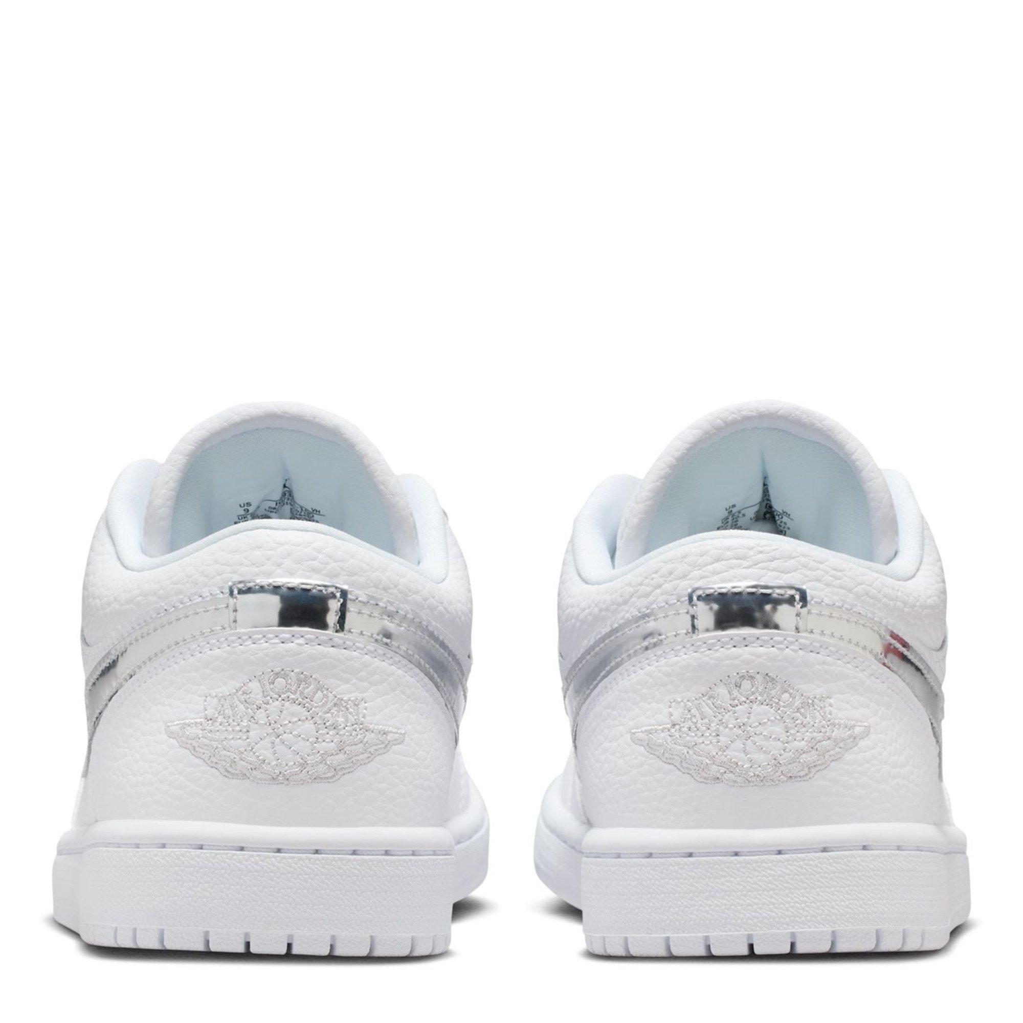 White/Silver - Air Jordan - Air Jor 1 Low SE Ld64 - 4