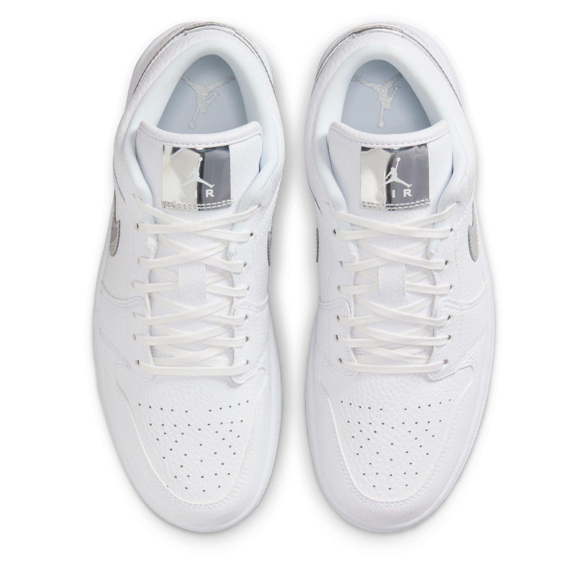 White/Silver - Air Jordan - Air Jor 1 Low SE Ld64 - 5