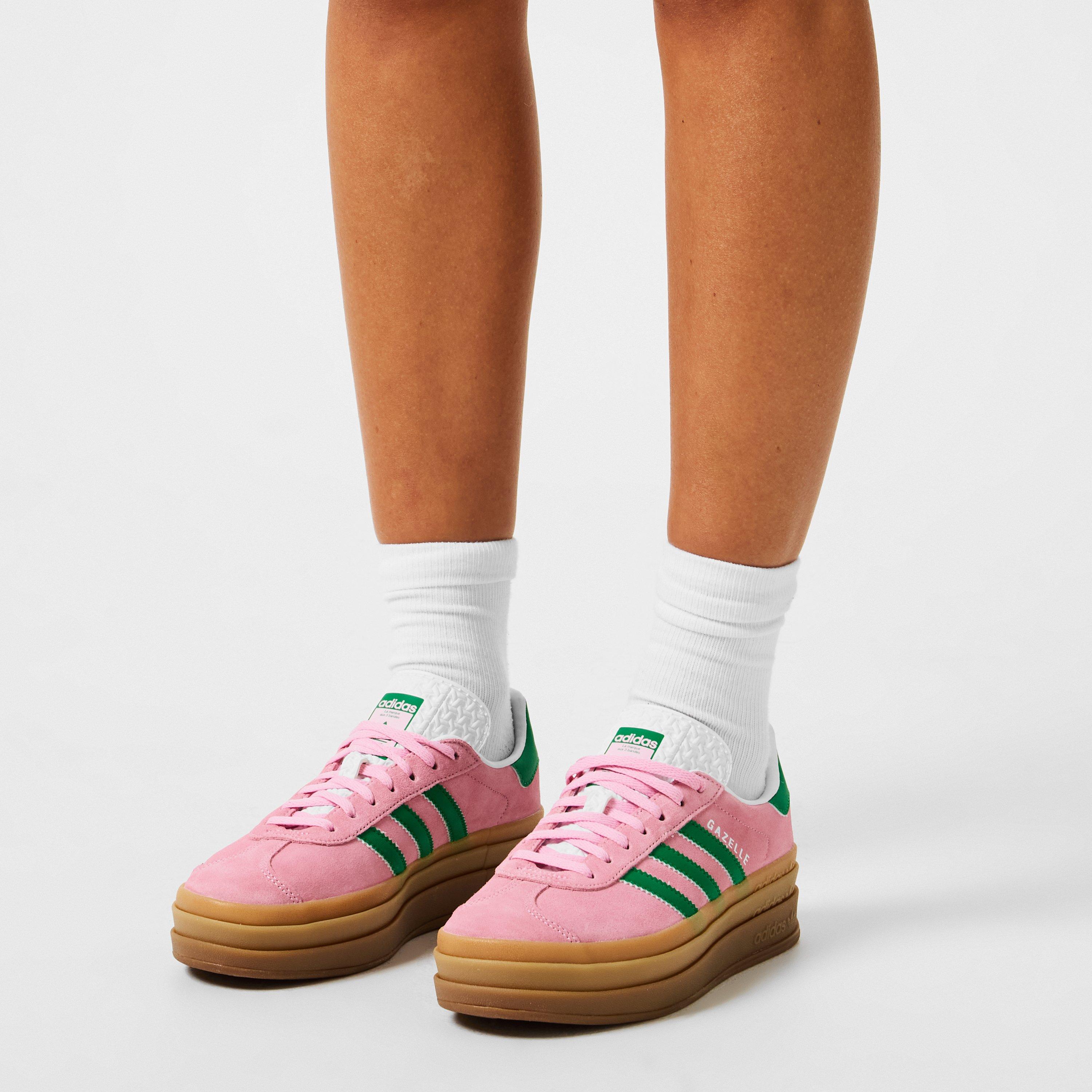 Trupink/Green - adidas Originals - Gazelle Bold Trainers - 2