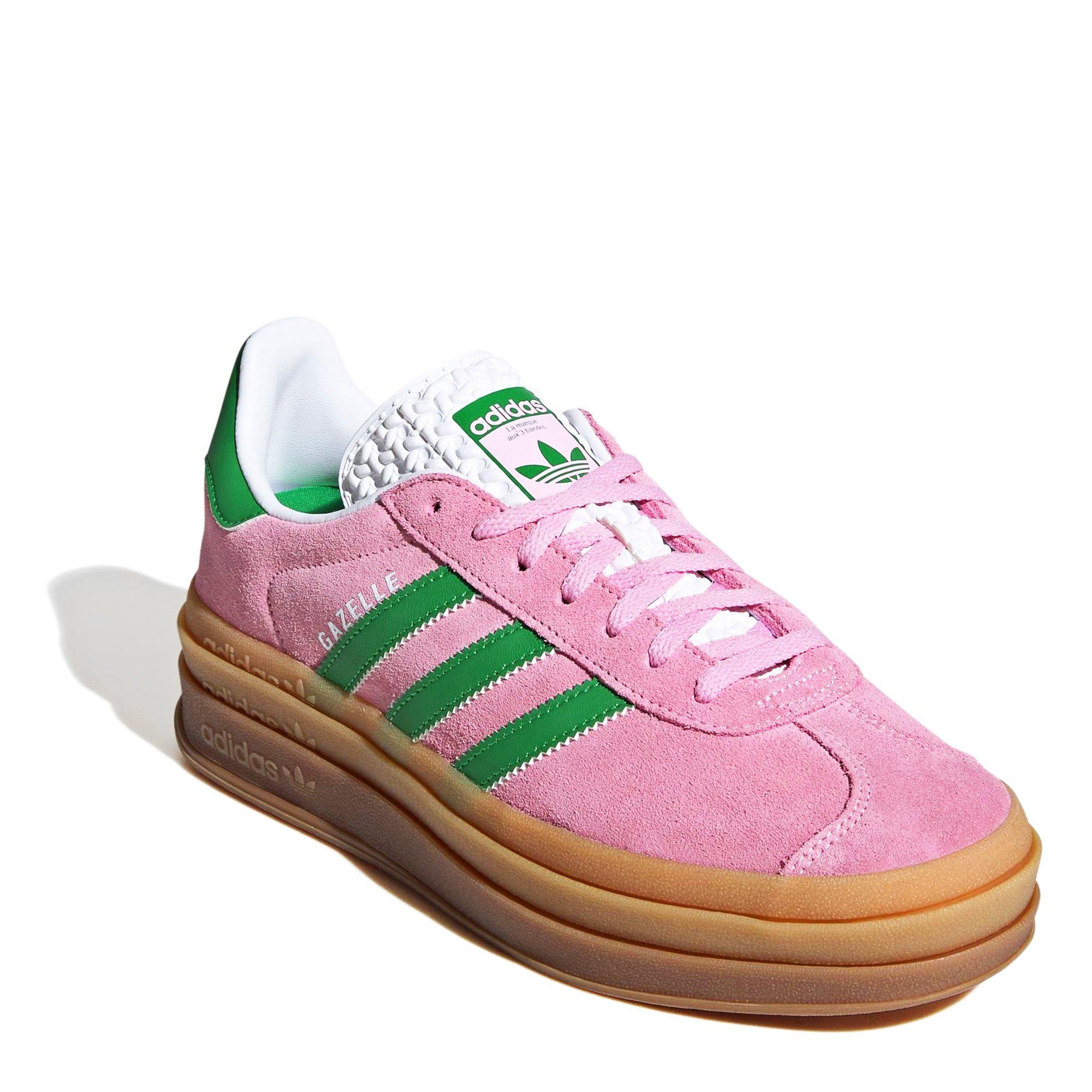 Trupink/Green - adidas Originals - Gazelle Bold Trainers - 4