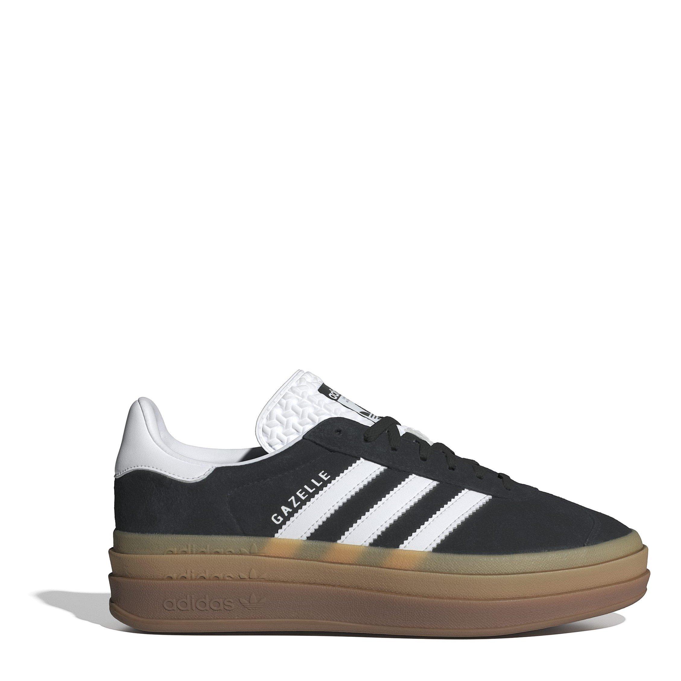 adidas Originals Gazelle Bold Trainers - Black/White/Gum - Size 5.5 (38.7)