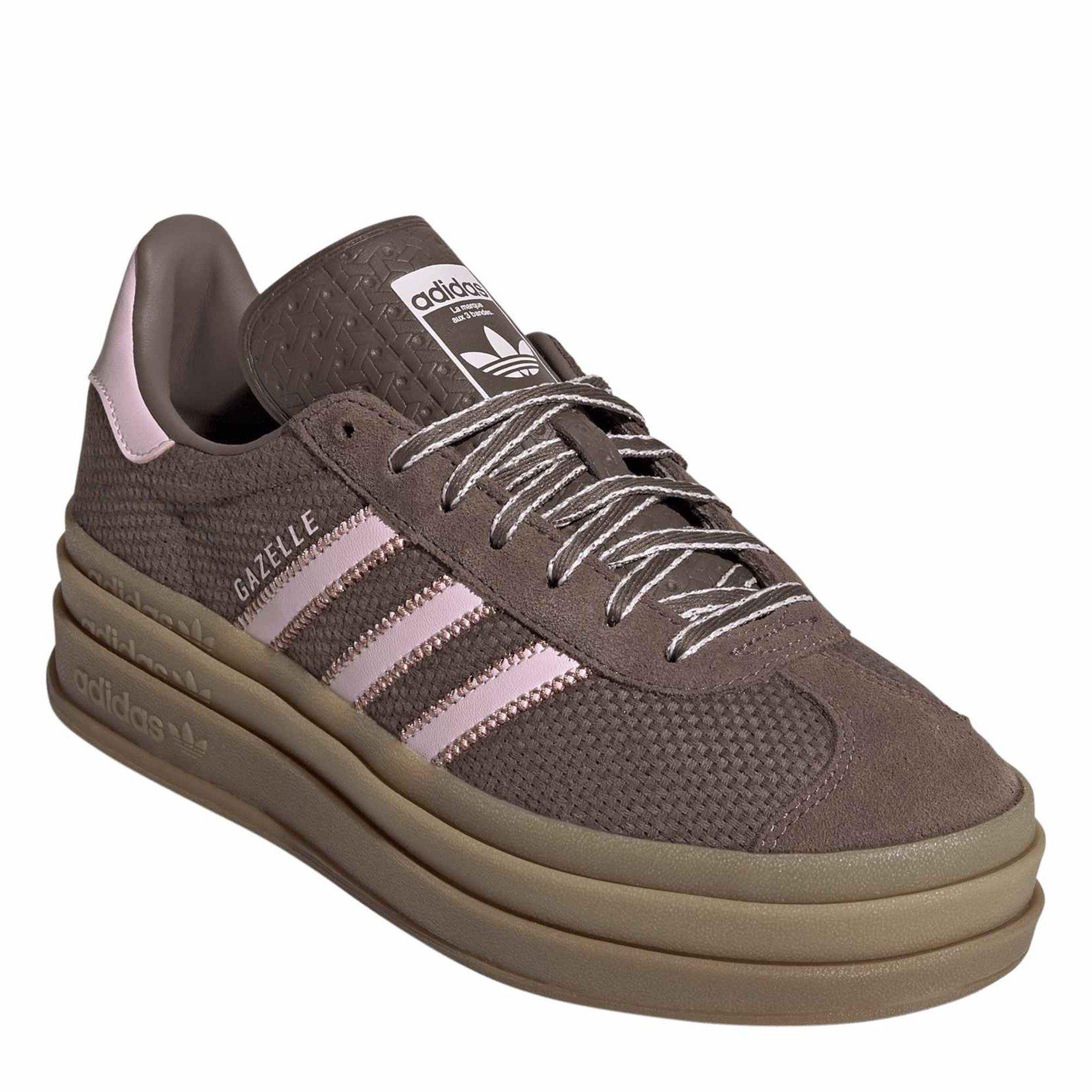Strata/Pink - adidas Originals - Gazelle Bold Trainers - 3
