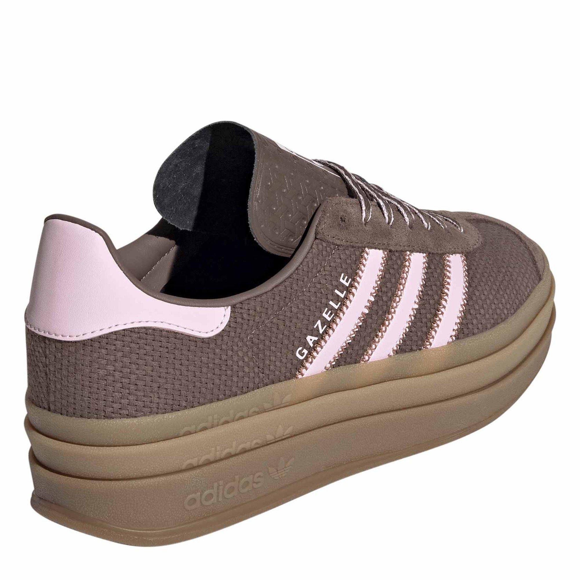 Strata/Pink - adidas Originals - Gazelle Bold Trainers - 4