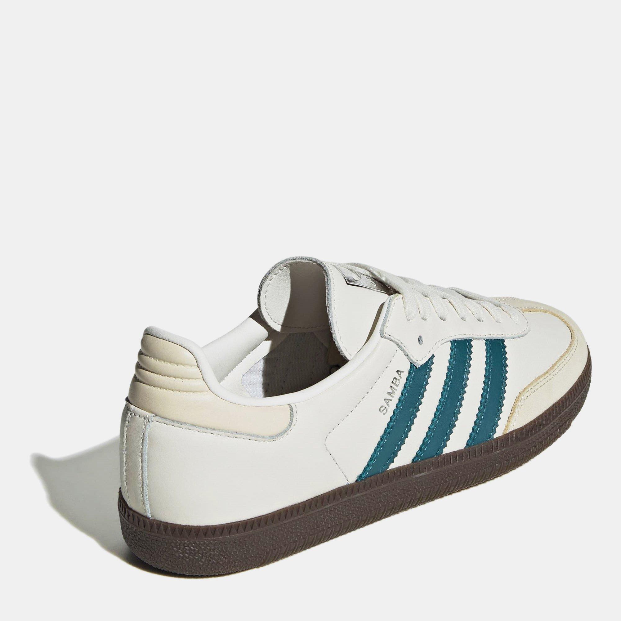 Cloud/Teal - adidas Originals - Samba Og Shoes - 4