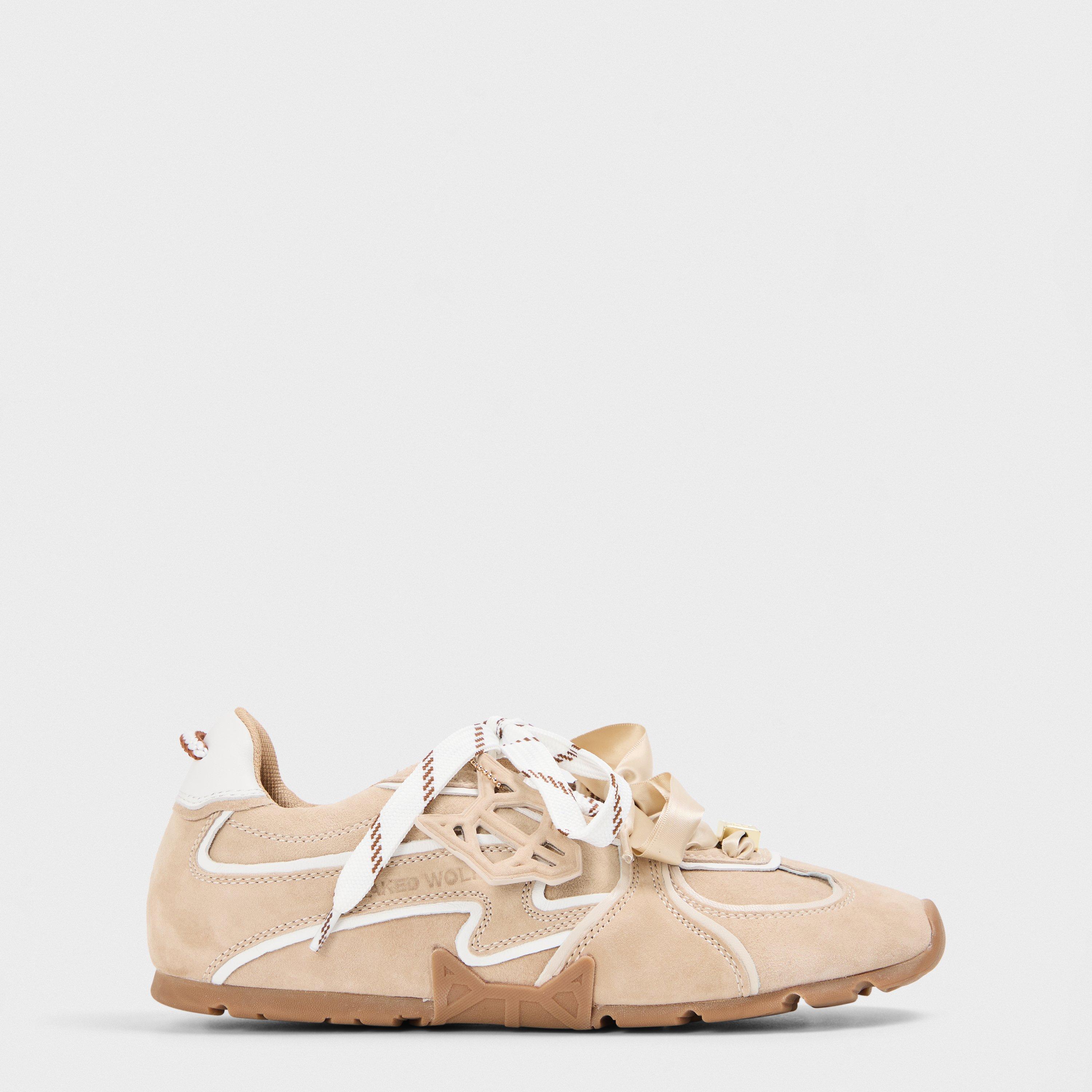 Beige - Naked Wolfe - Women's Adored Low-Top Trainers - 1