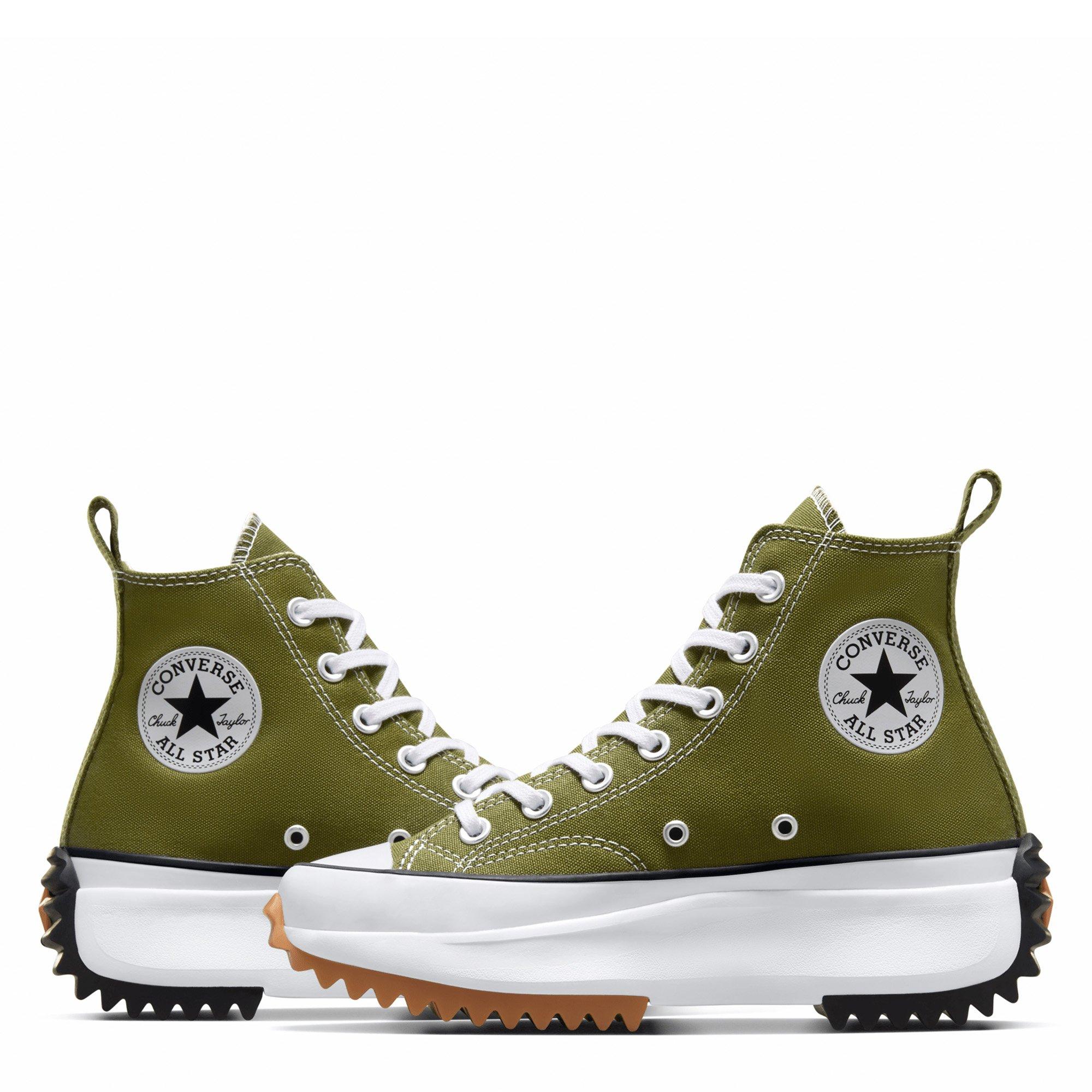 Olive - Converse - Run Star Hike High Top Trainers Womens - 6