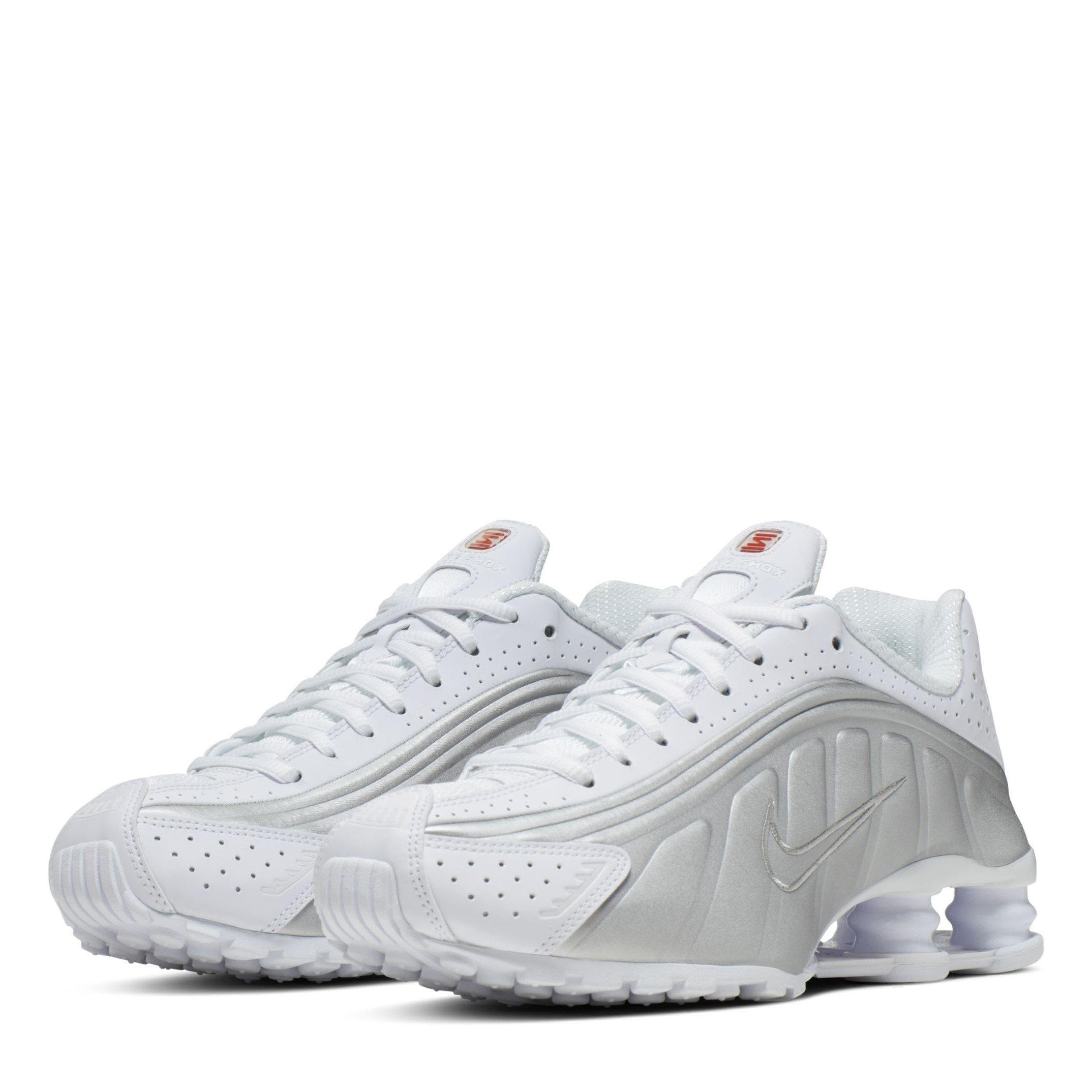 White/White - Nike - Shox R4 Sneakers - 4