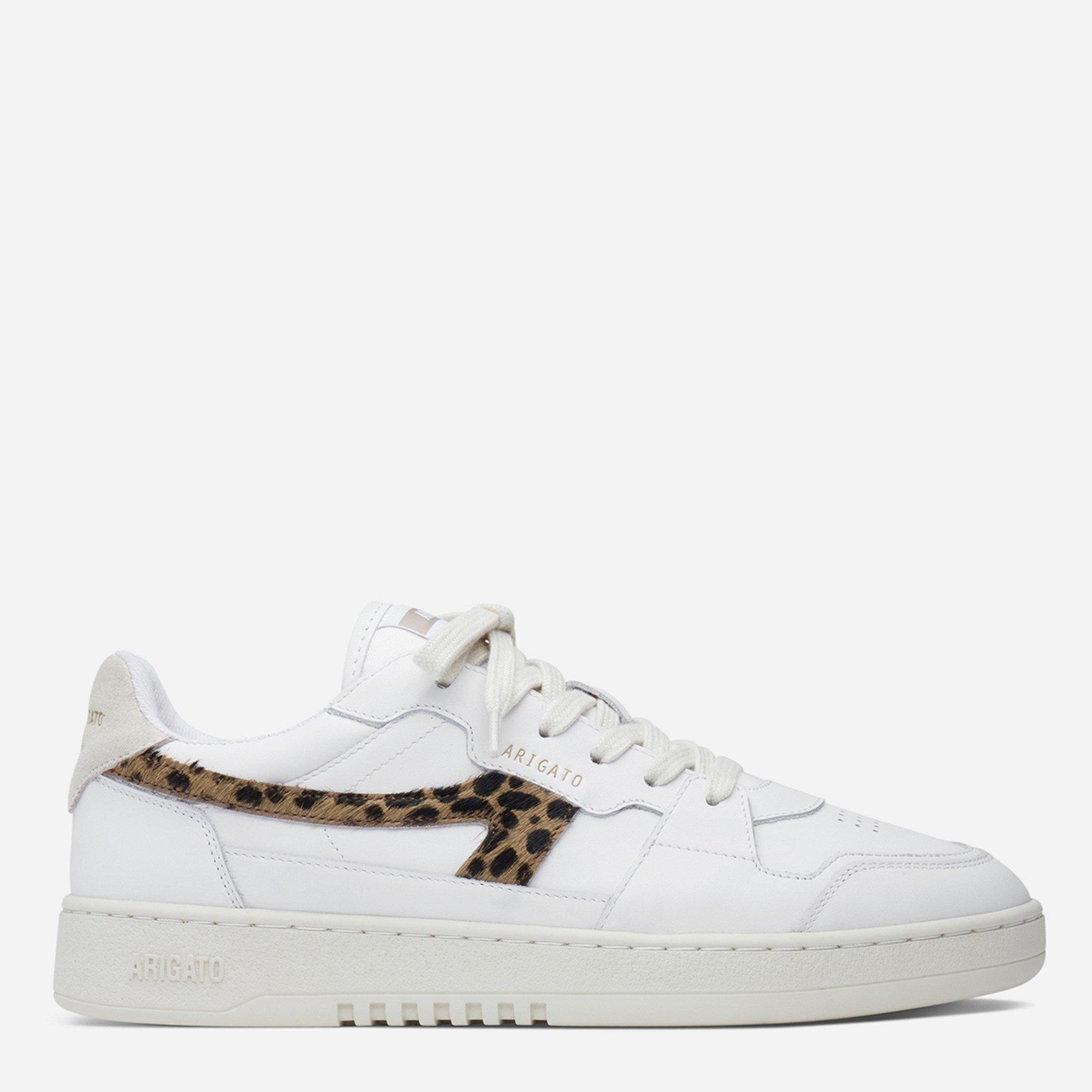 White/Leopard - Axel Arigato - Women's Dice Low-Top Trainers - 1
