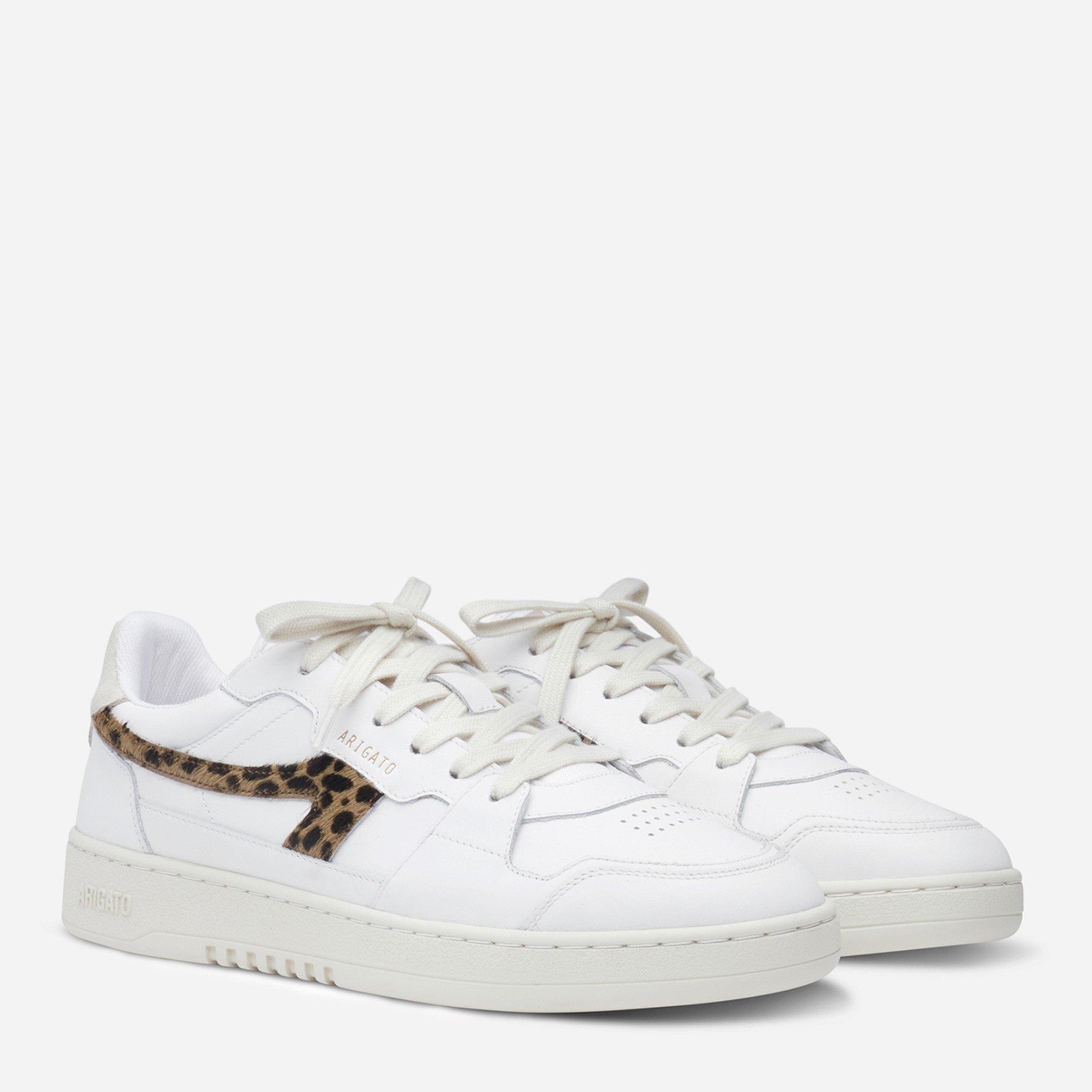  White/Leopard - Axel Arigato - Women's Dice Low-Top Trainers - 2