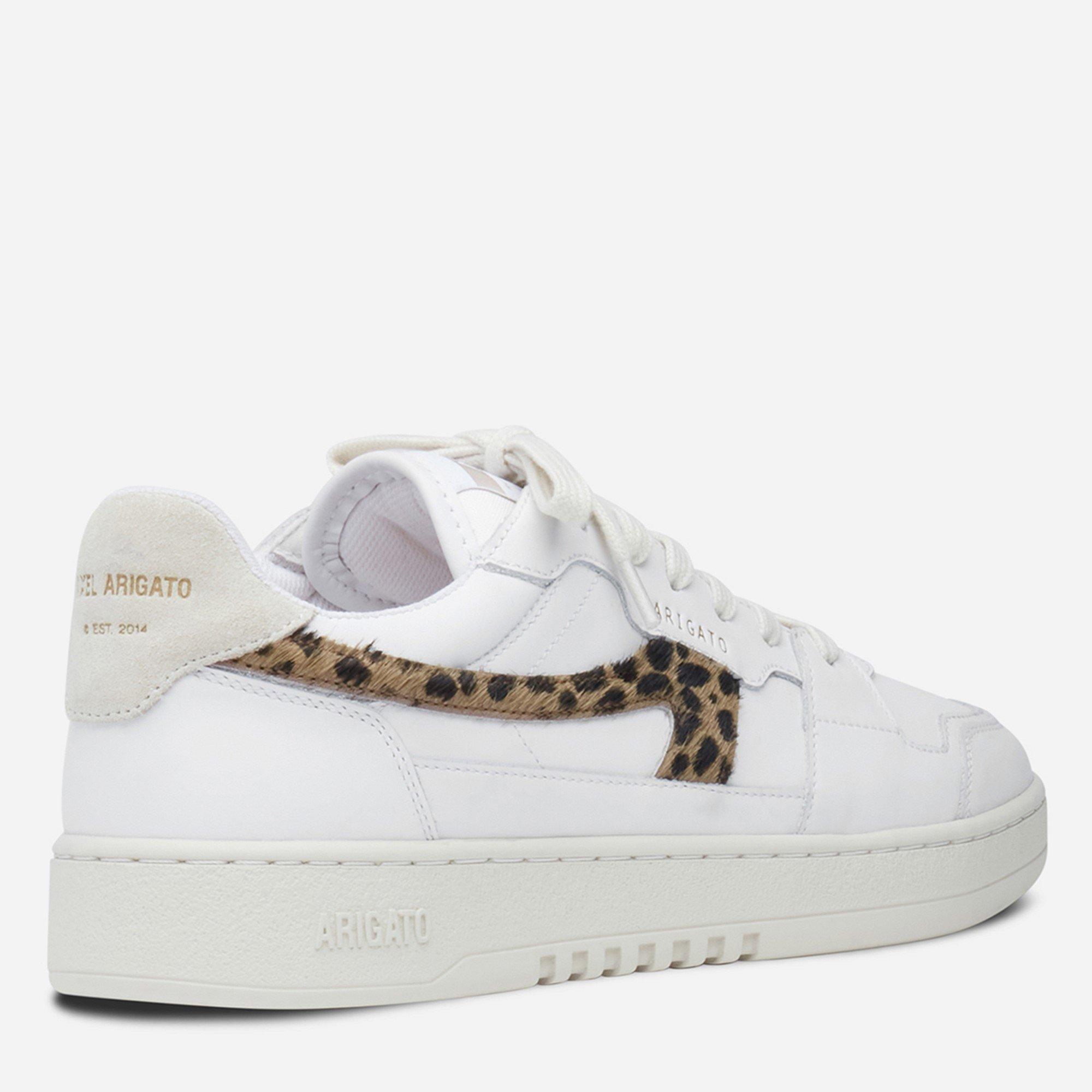  White/Leopard - Axel Arigato - Women's Dice Low-Top Trainers - 4