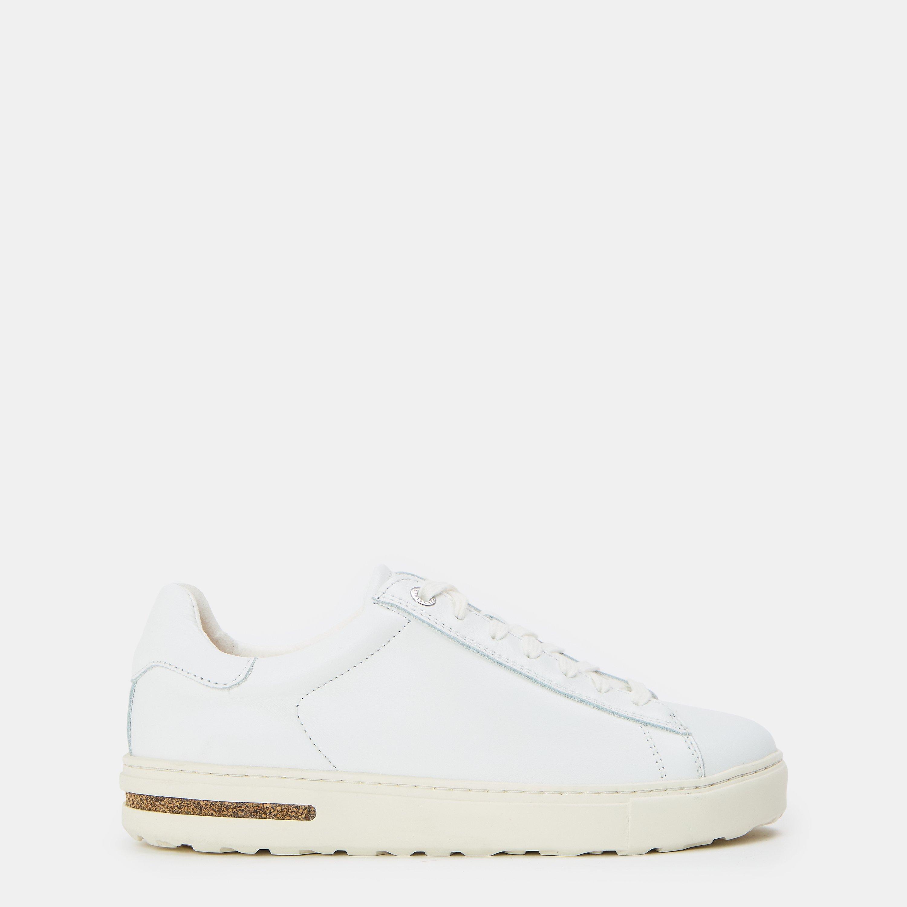 White - Birkenstock - Women's Leather Low-Top Trainers - 1