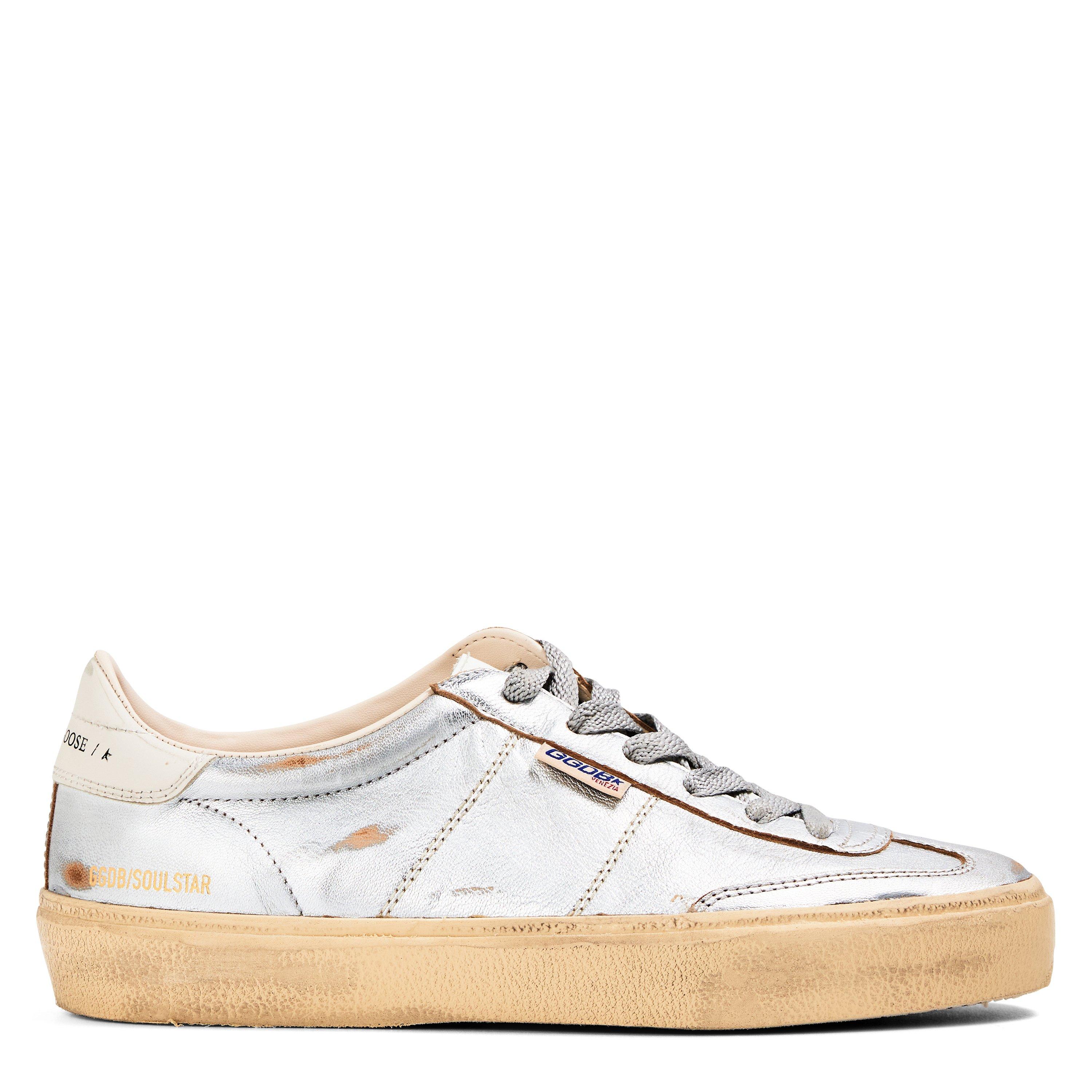 Slver Milk Whte - Golden Goose - Women's Soul Star Low-Top Trainers - 1