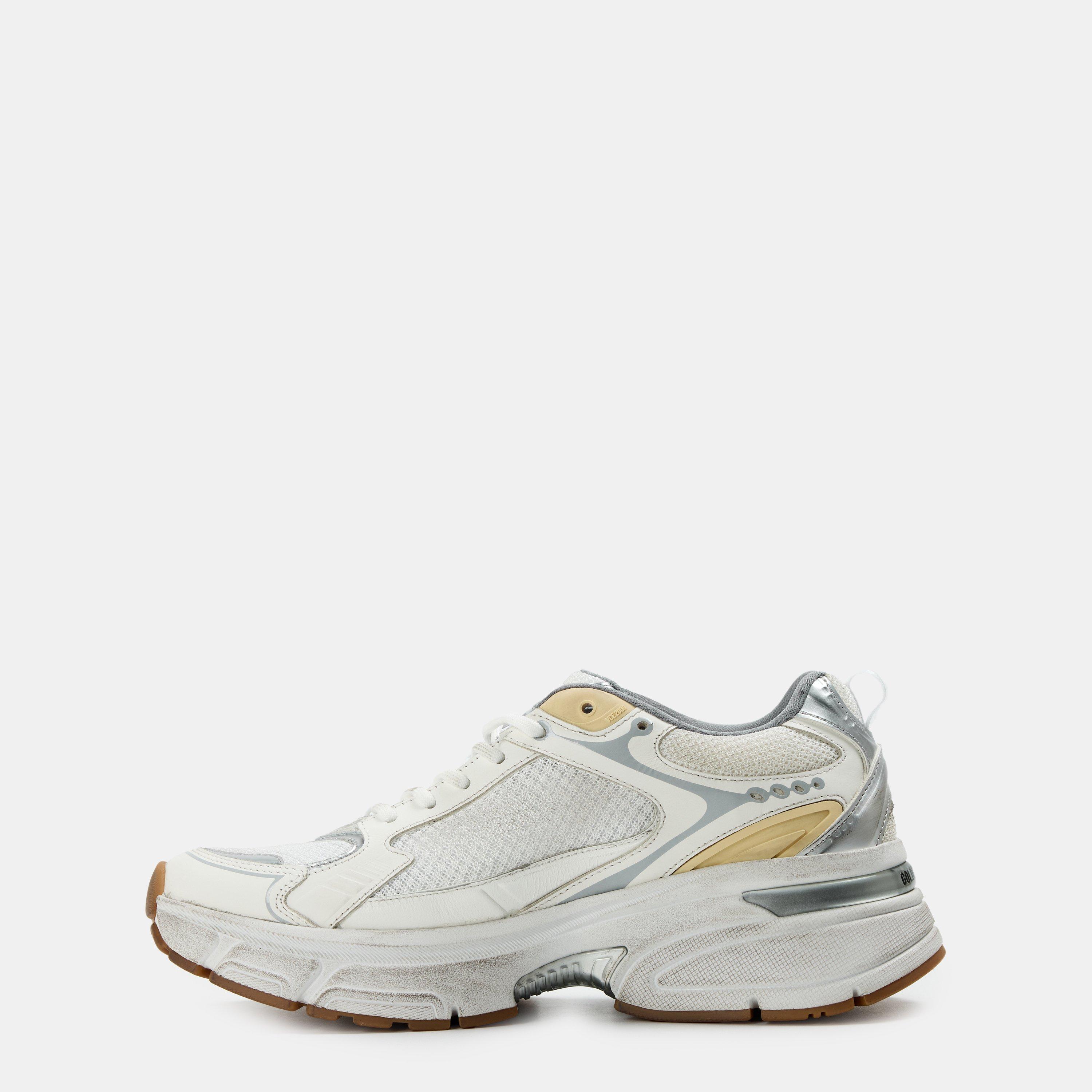 White/Gold - Golden Goose - Women's LightStar Low-Top Trainers - 2