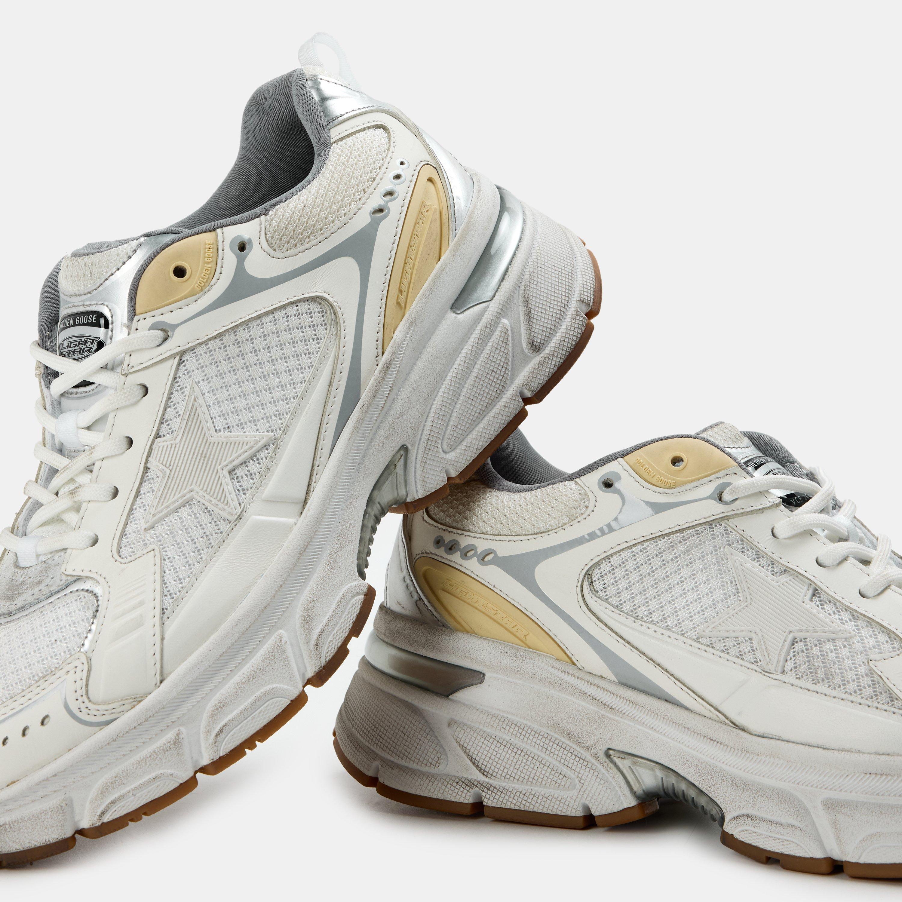 White/Gold - Golden Goose - Women's LightStar Low-Top Trainers - 4