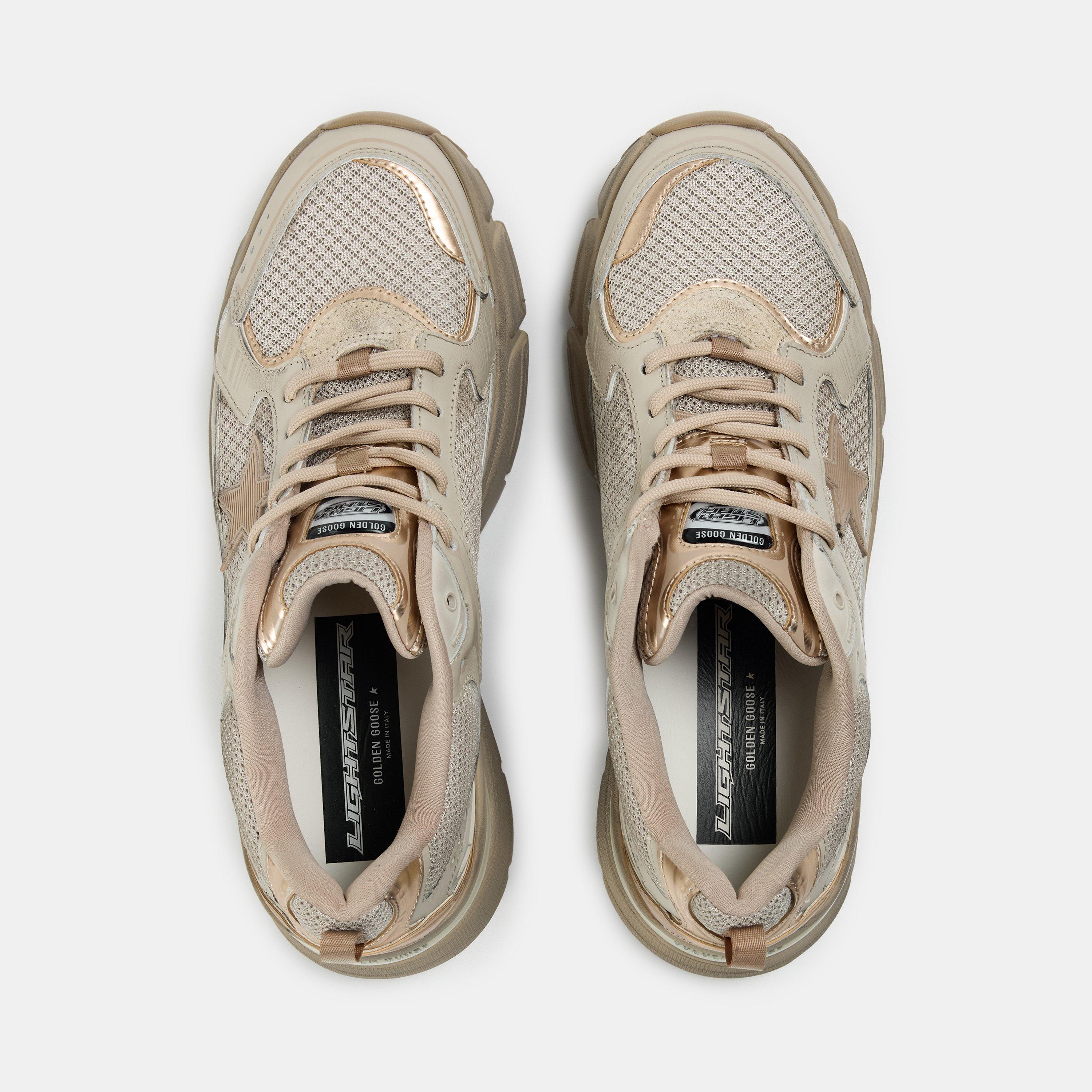 Grey/Taupe - Golden Goose - Women's LightStar Low-Top Trainers - 5