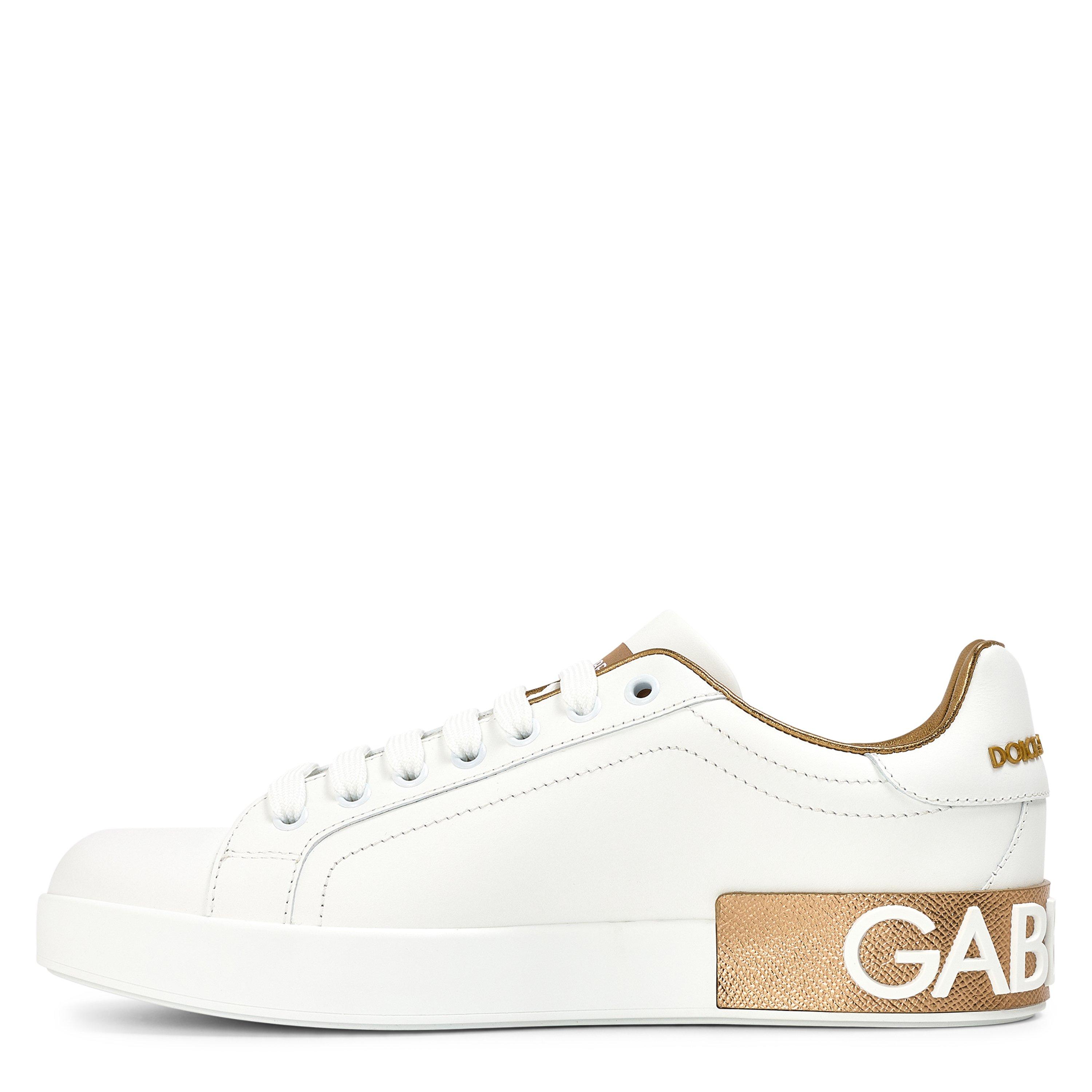 White Gold - Dolce and Gabbana - Logo Low Top Trainers - 2