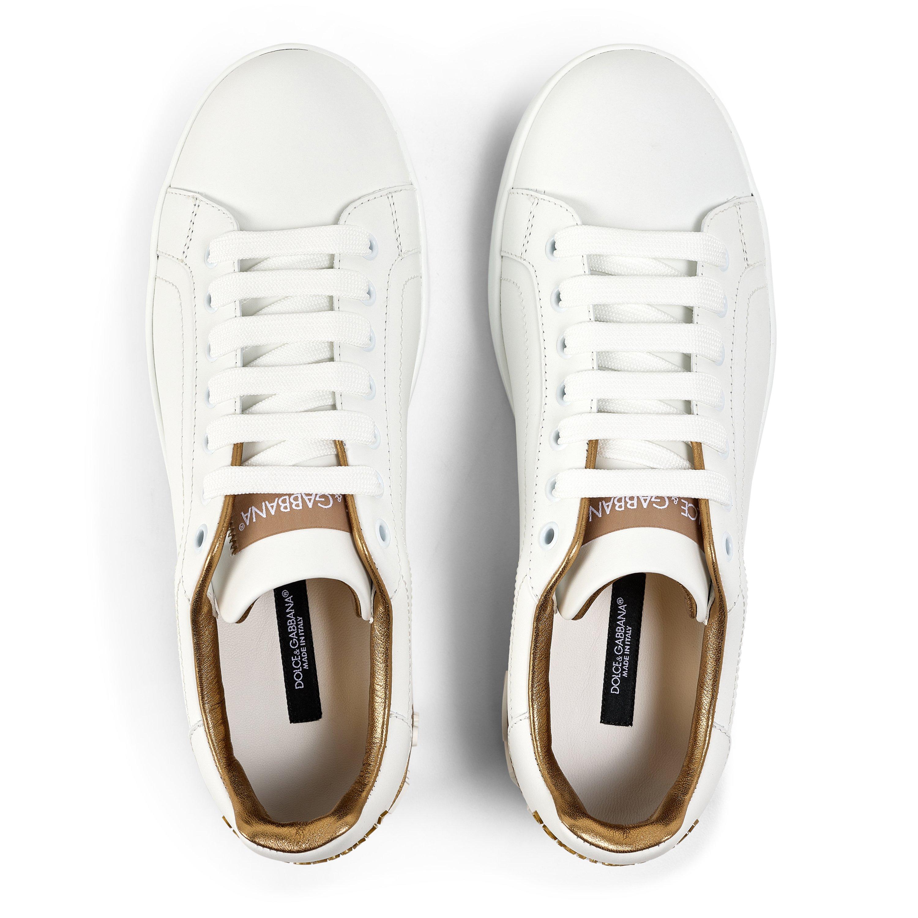 White Gold - Dolce and Gabbana - Logo Low Top Trainers - 4