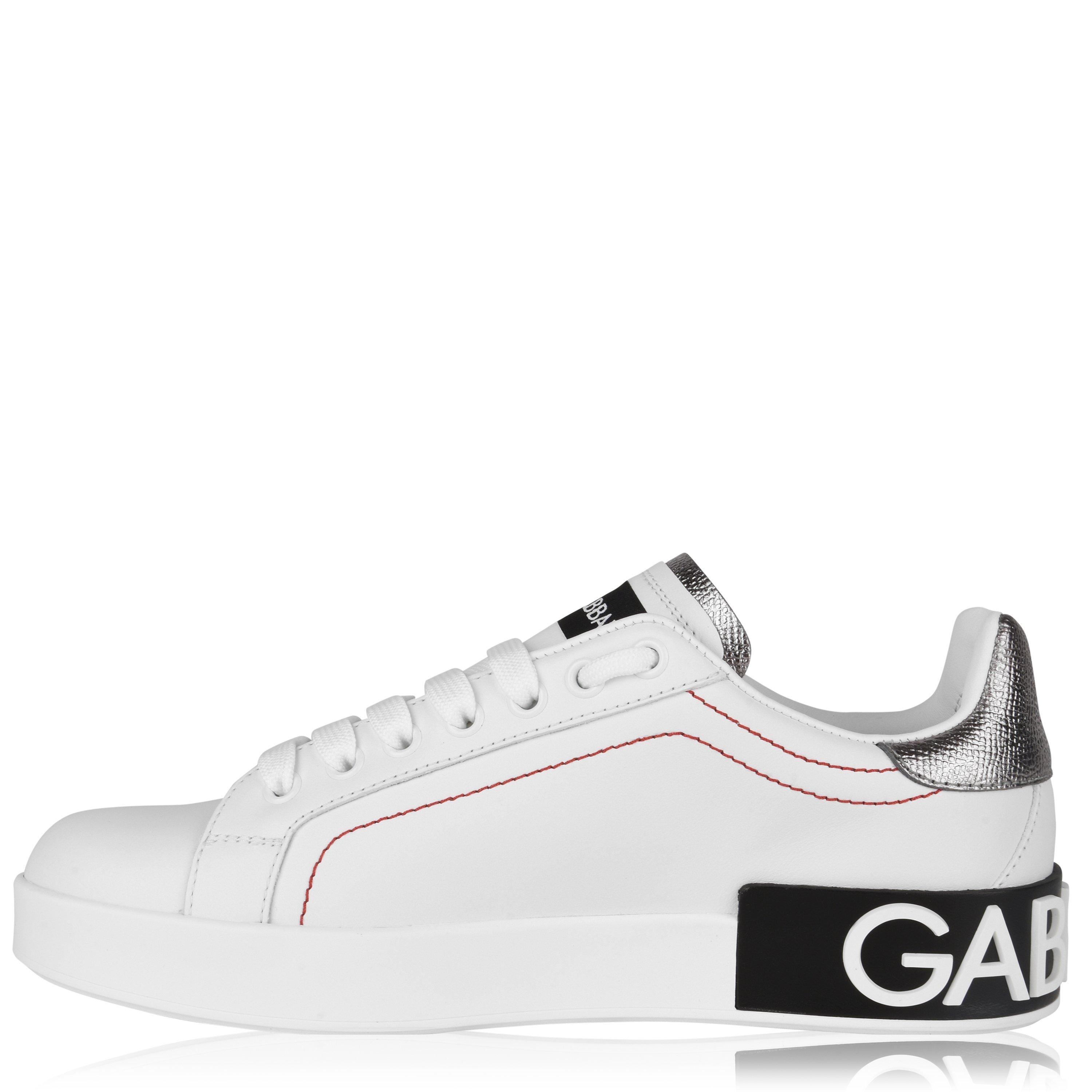 Bian/Arg 8B441 - Dolce and Gabbana - Logo Low Top Trainers - 3