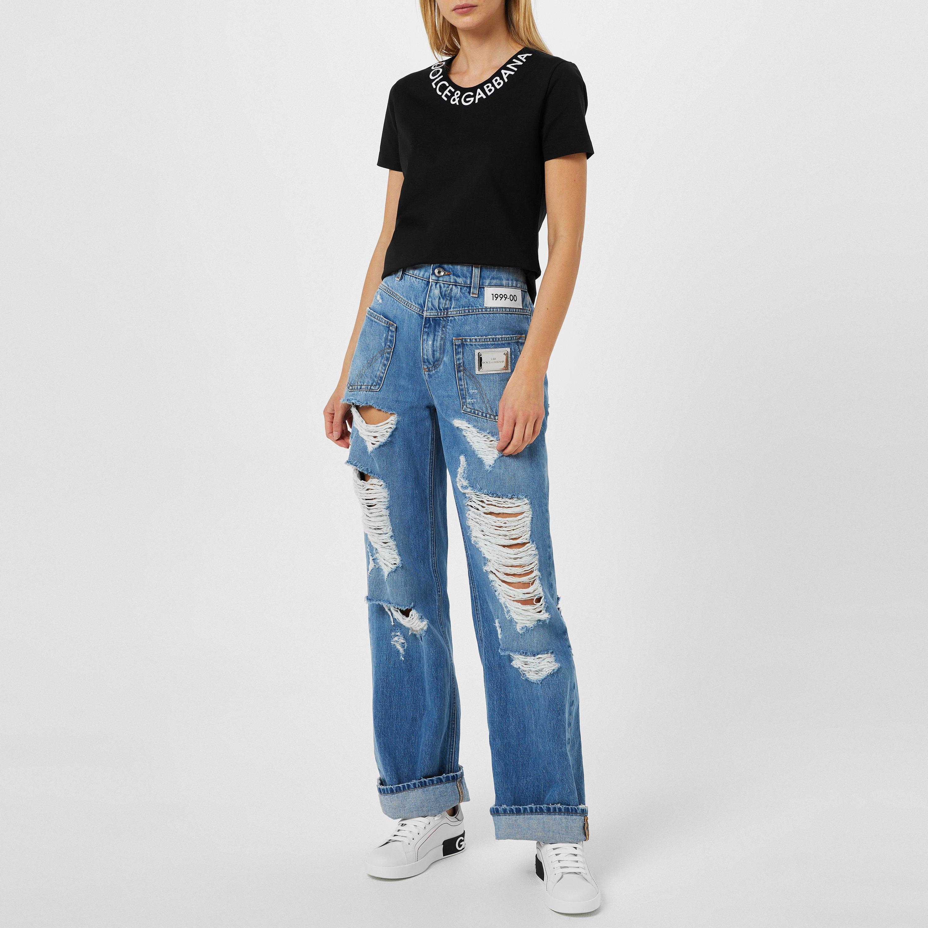 Bian/Arg 8B441 - Dolce and Gabbana - Logo Low Top Trainers - 6