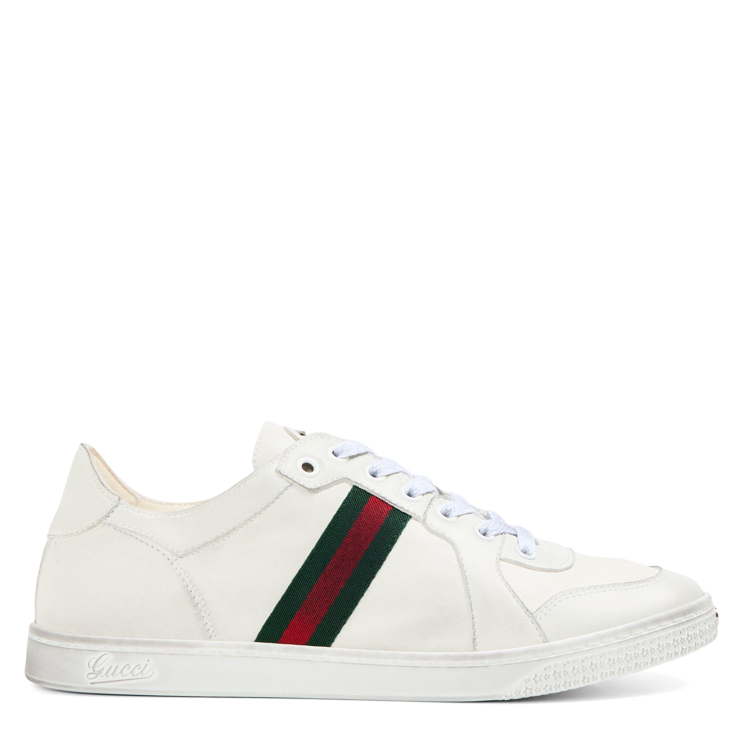 Gucci Women's Low-Top Trainers - White/White - Size 5 (38)
