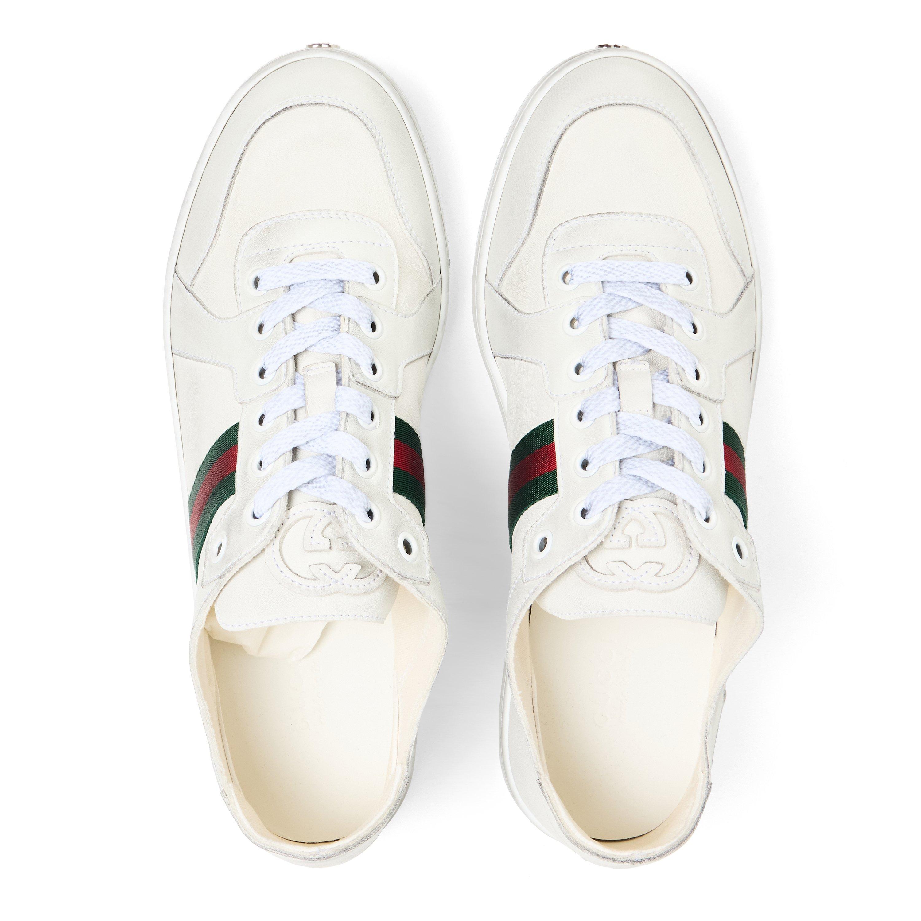 White/White - Gucci - Women's Low-Top Trainers - 4