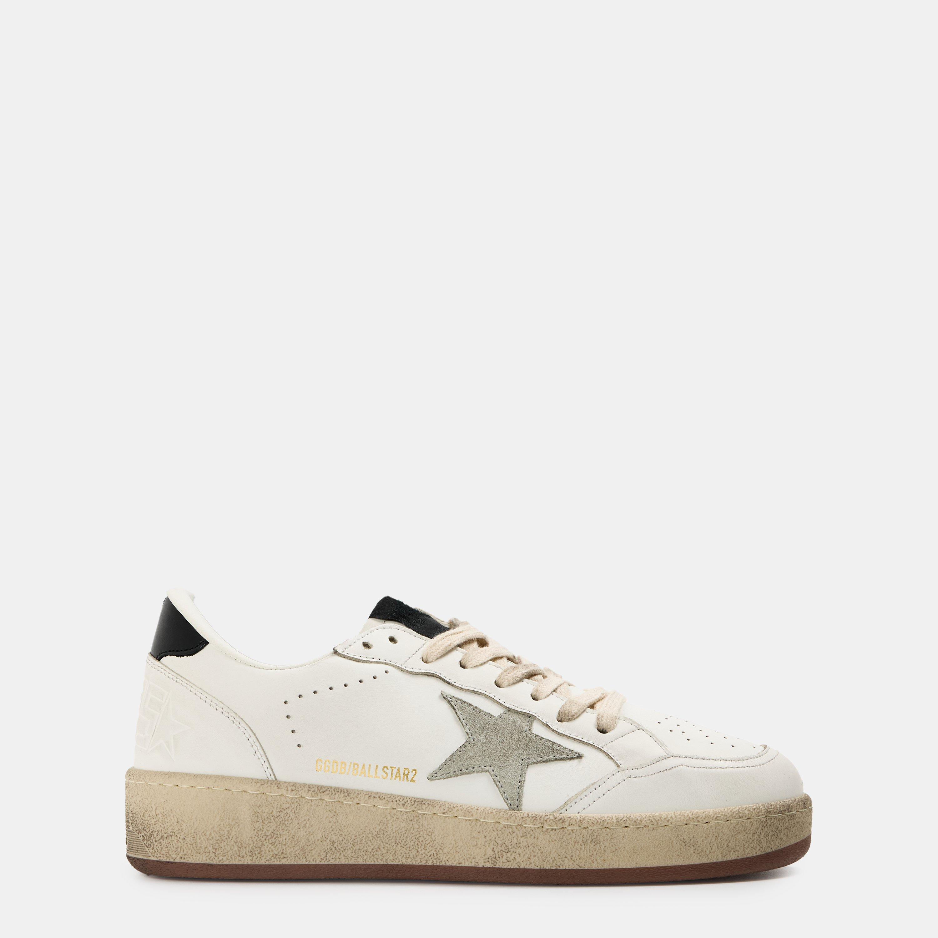 Golden Goose Women's Ballstar Low-Top Trainers - White Ice Black - 8 (41)