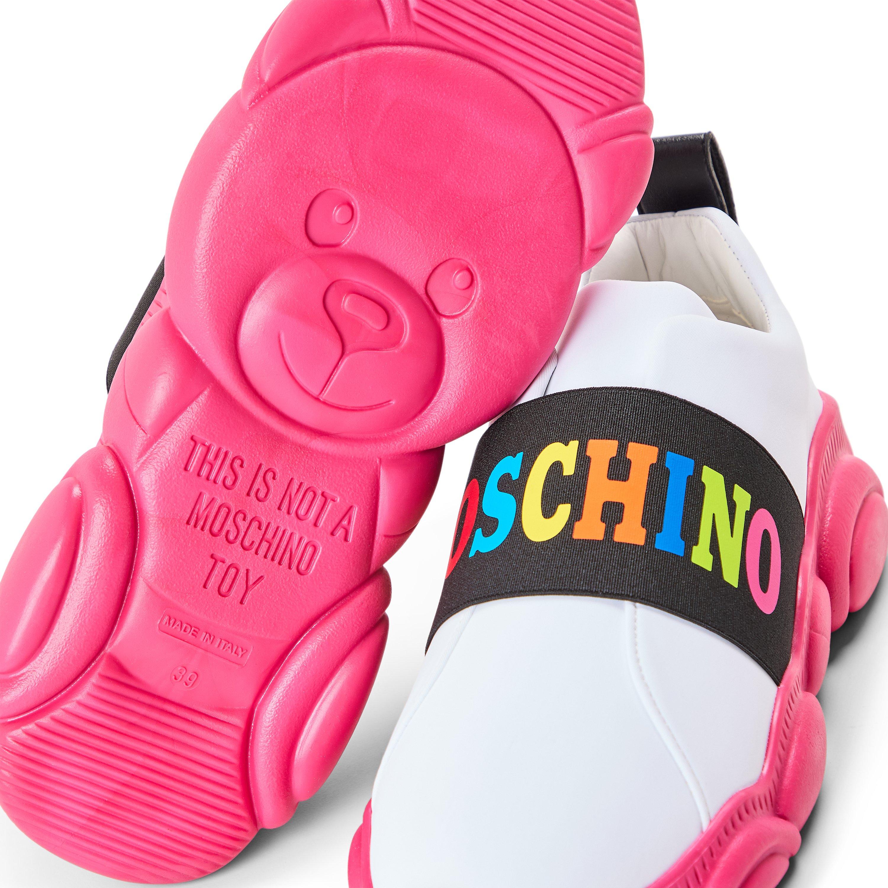 White - Moschino - Women's Low-Top Trainers - 3