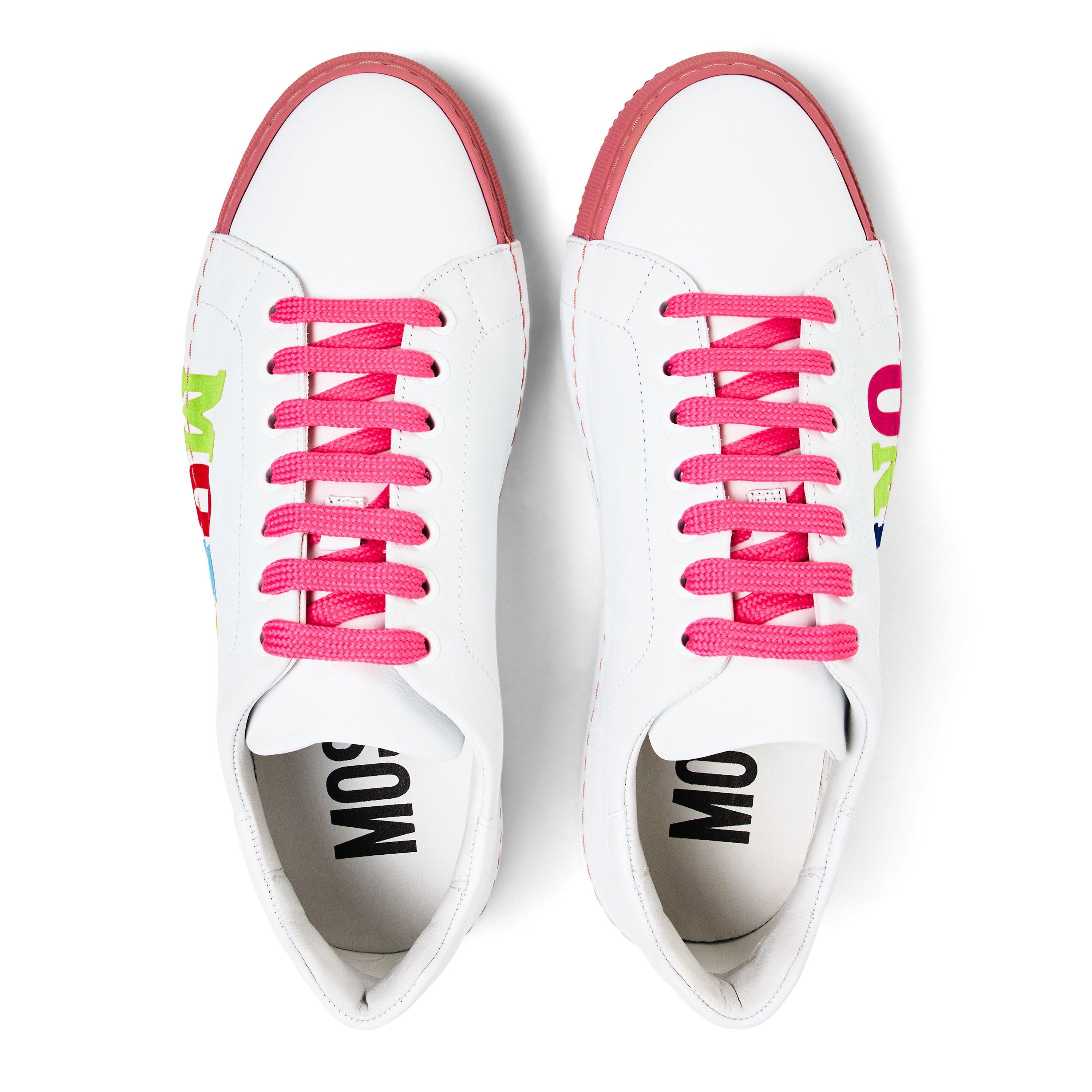 White - Moschino - Women's Low-Top Trainers - 4