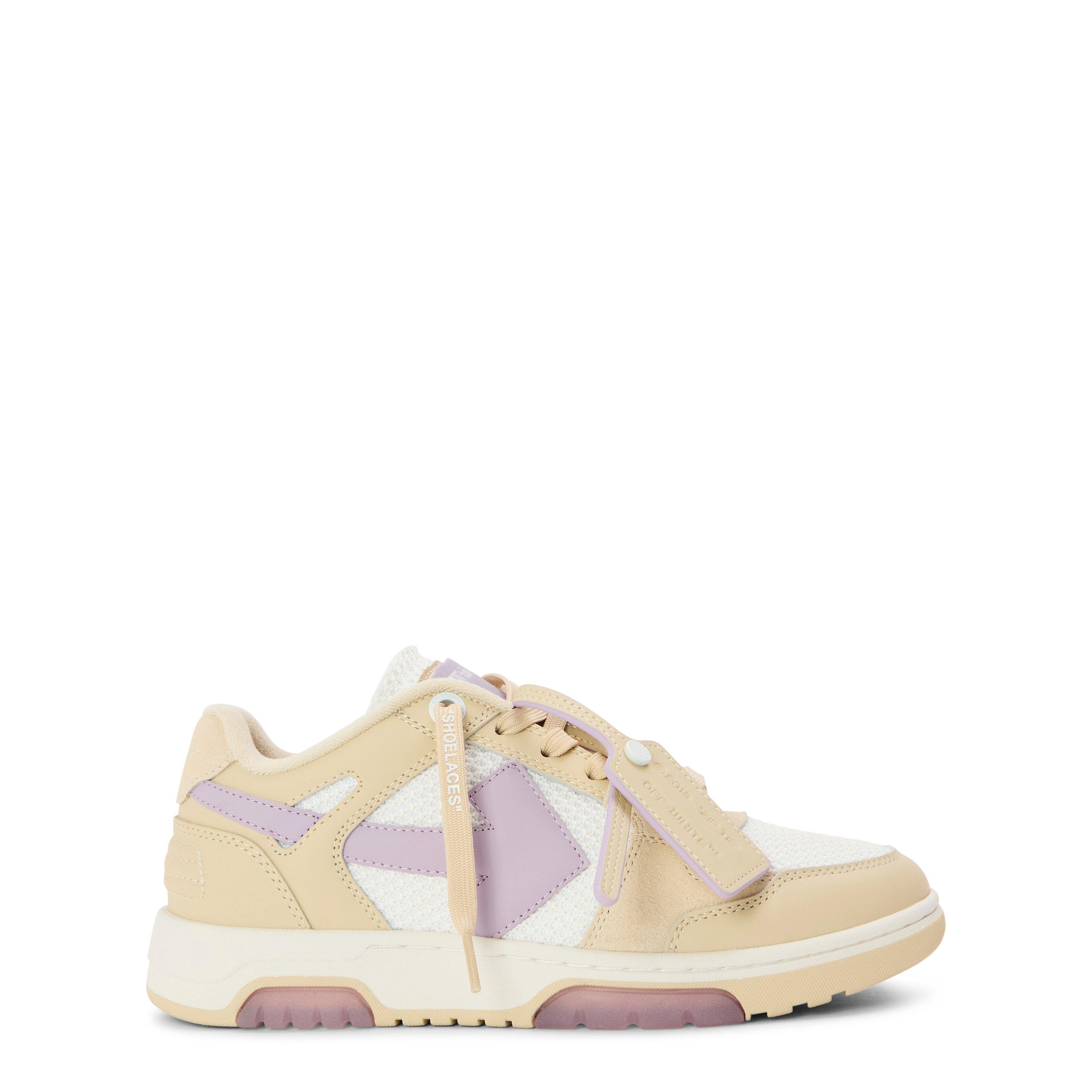 Off White Women's Slimoutofoffice Low-Top Trainers - Beige/Lavander - Size 6 (39)