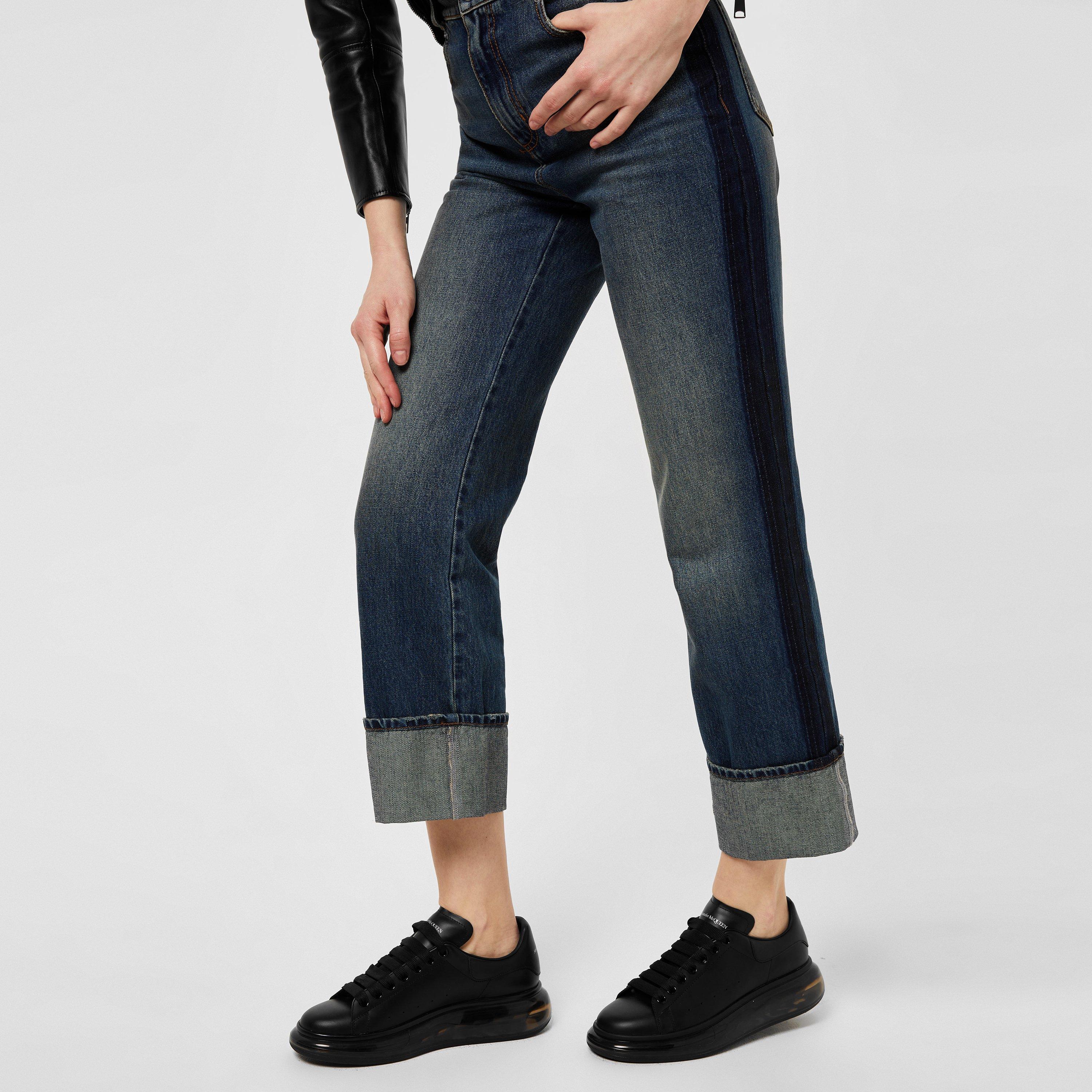 BlK/Blk 1000 - Alexander McQueen - Oversized Clear Sneaker - 2