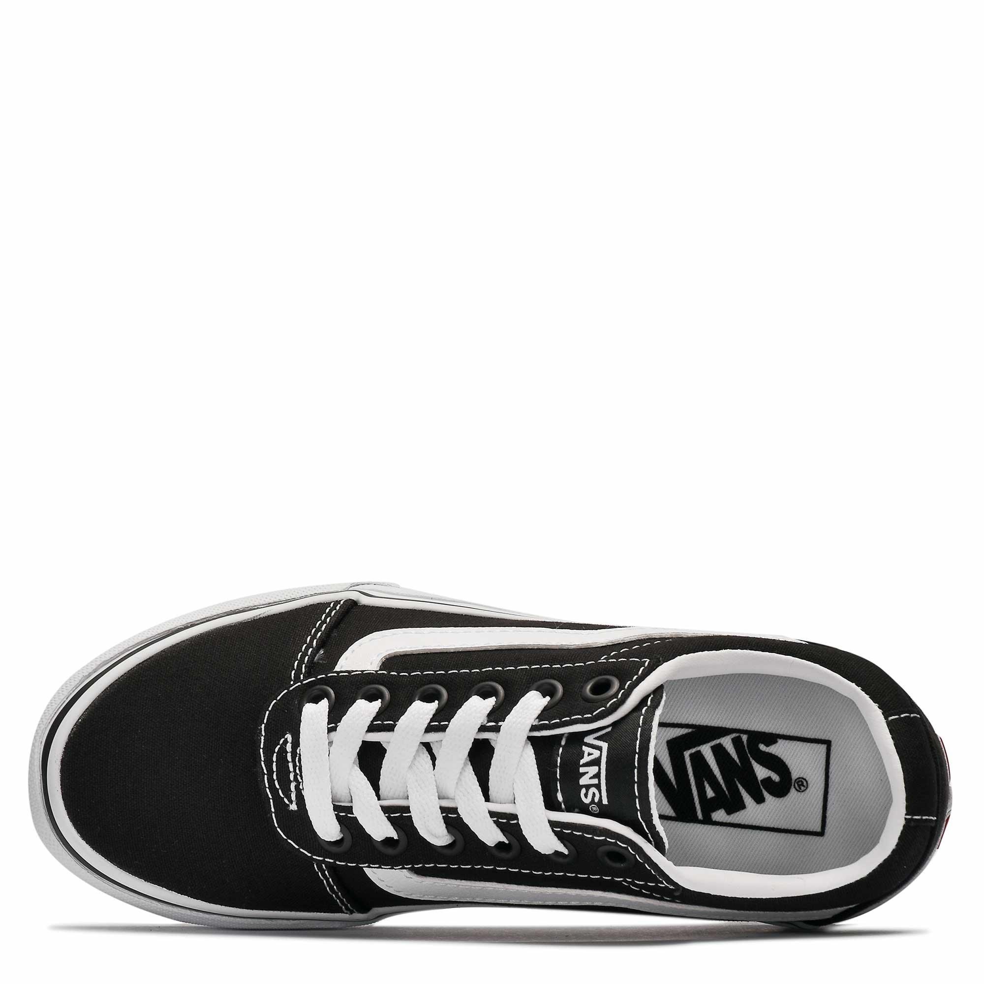 Cnvs Blk/Wht - Vans - Ward Platform Low-Top Trainers - 3