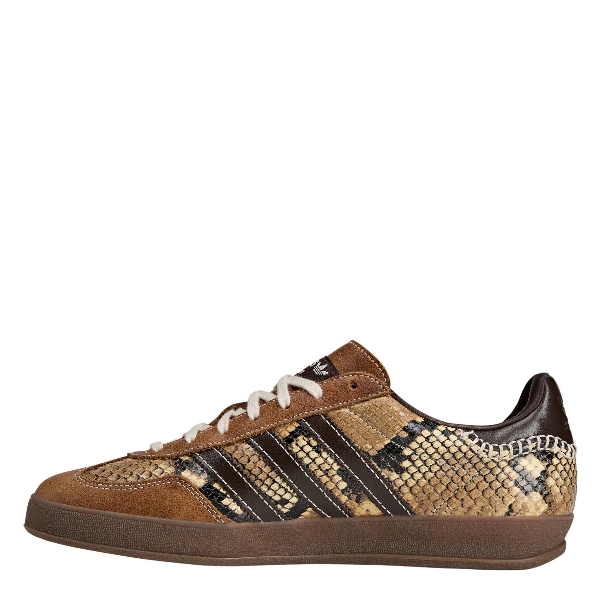 Rust/Wht/Red - adidas Originals - By Wales Bonner Gazelle Snake Low-Top Trainers - 2