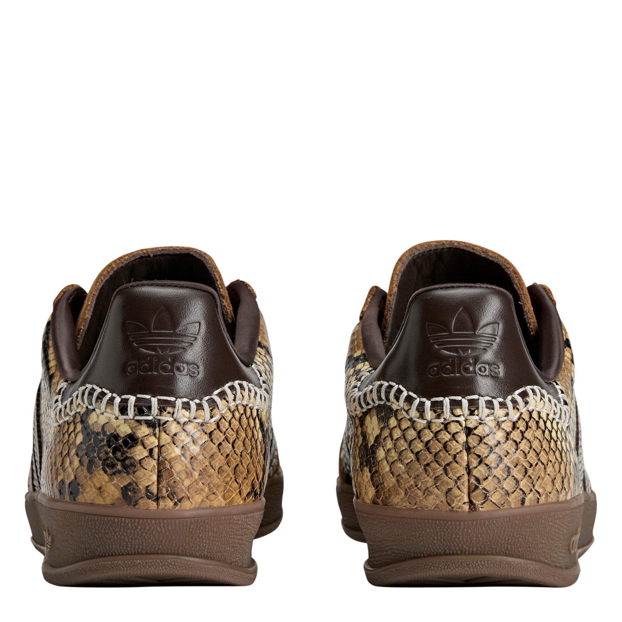 Rust/Wht/Red - adidas Originals - By Wales Bonner Gazelle Snake Low-Top Trainers - 4