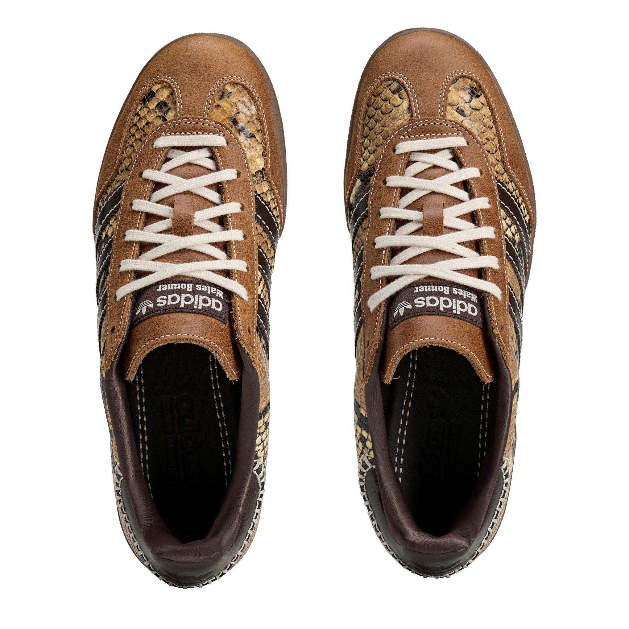 Rust/Wht/Red - adidas Originals - By Wales Bonner Gazelle Snake Low-Top Trainers - 5