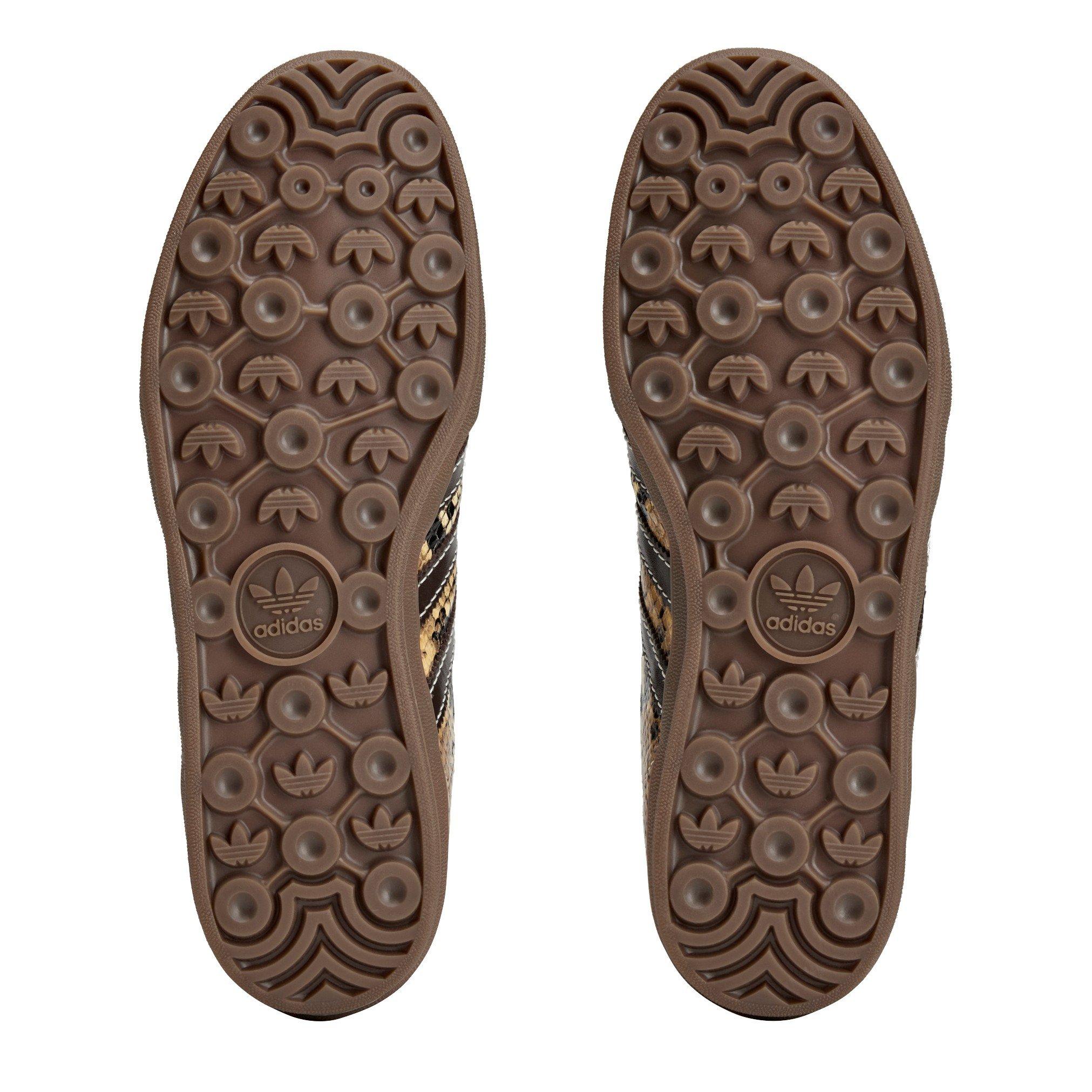 Rust/Wht/Red - adidas Originals - By Wales Bonner Gazelle Snake Low-Top Trainers - 6