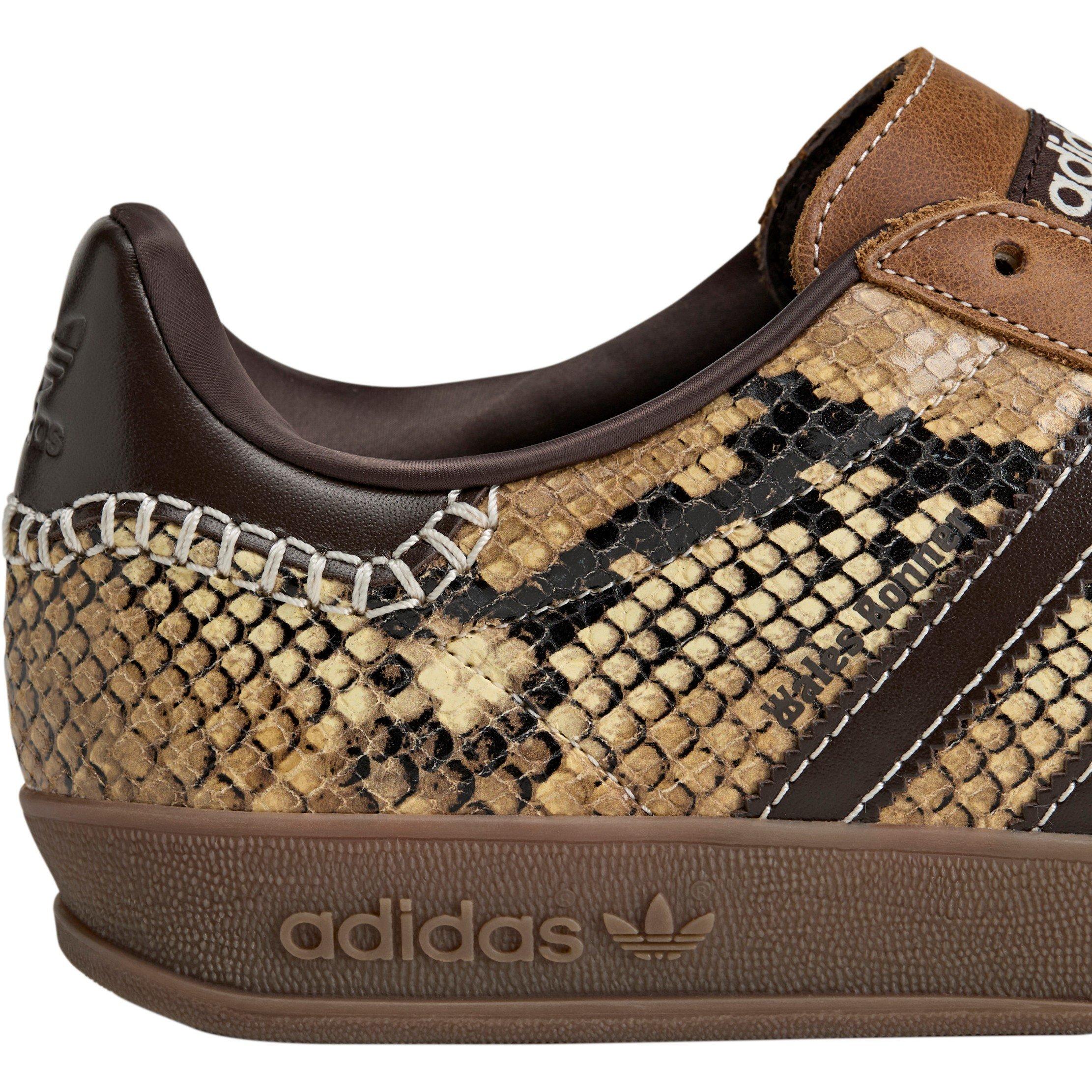 Rust/Wht/Red - adidas Originals - By Wales Bonner Gazelle Snake Low-Top Trainers - 7