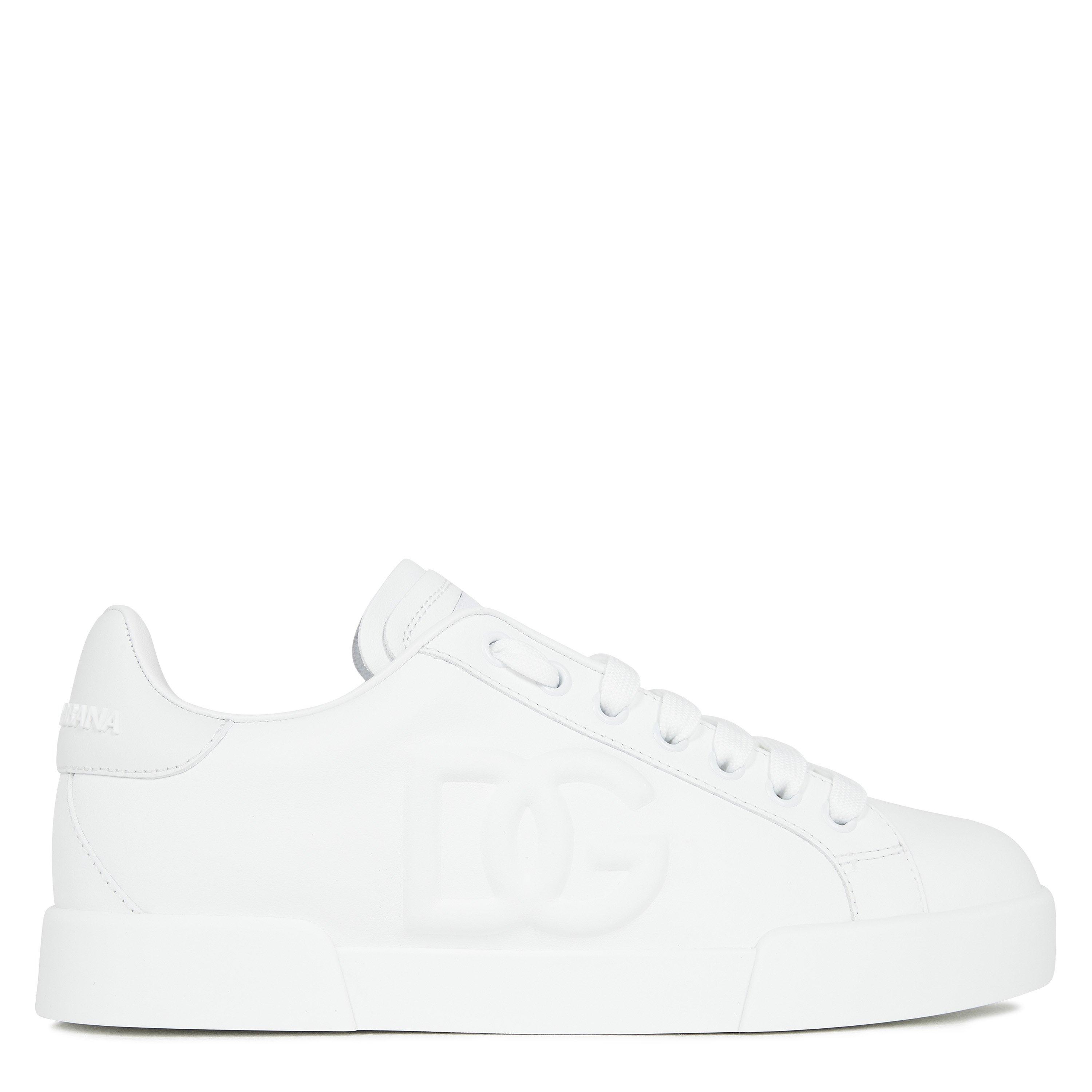 White 80001 - Dolce and Gabbana - Portofino Dg Sneakers - 1