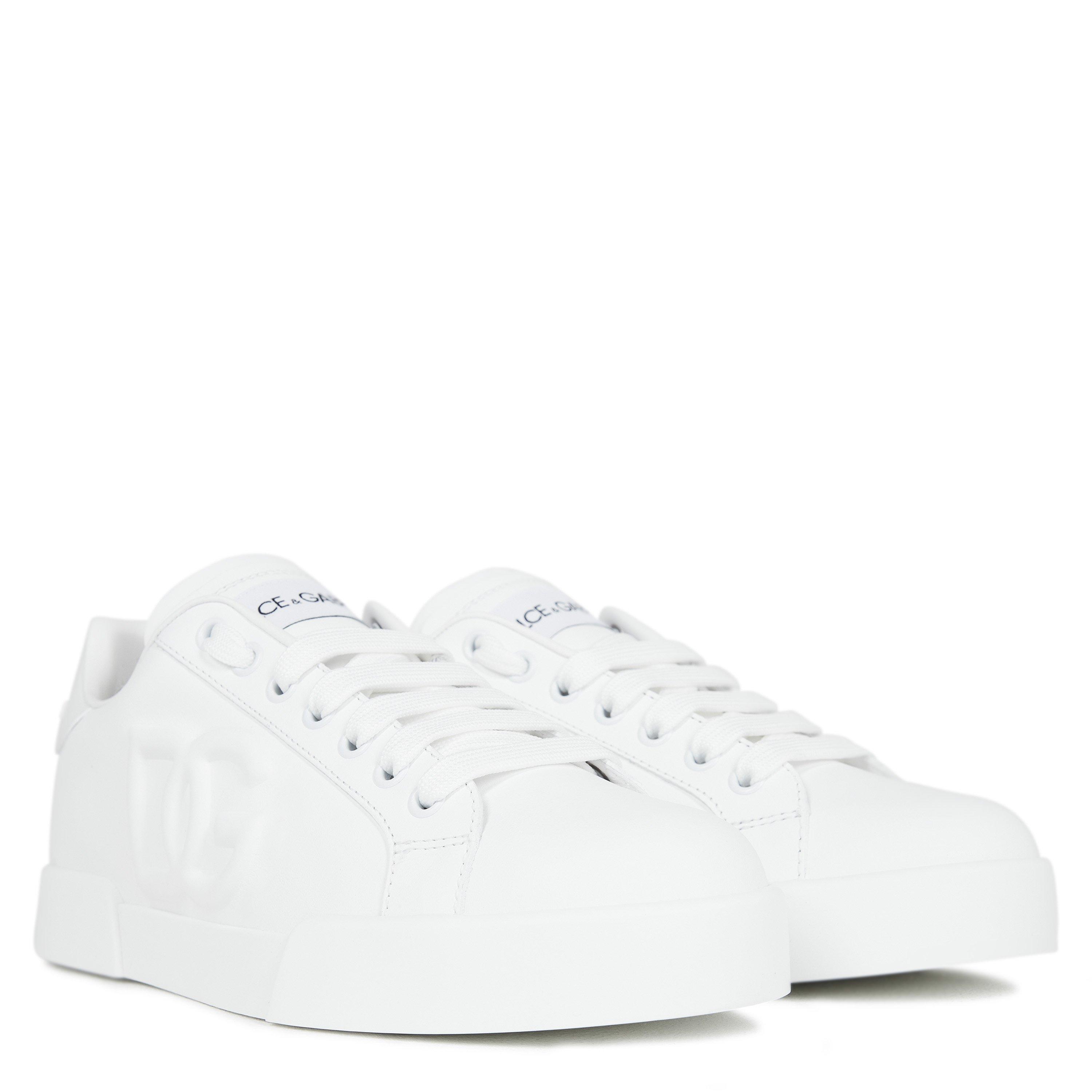 White 80001 - Dolce and Gabbana - Portofino Dg Sneakers - 4