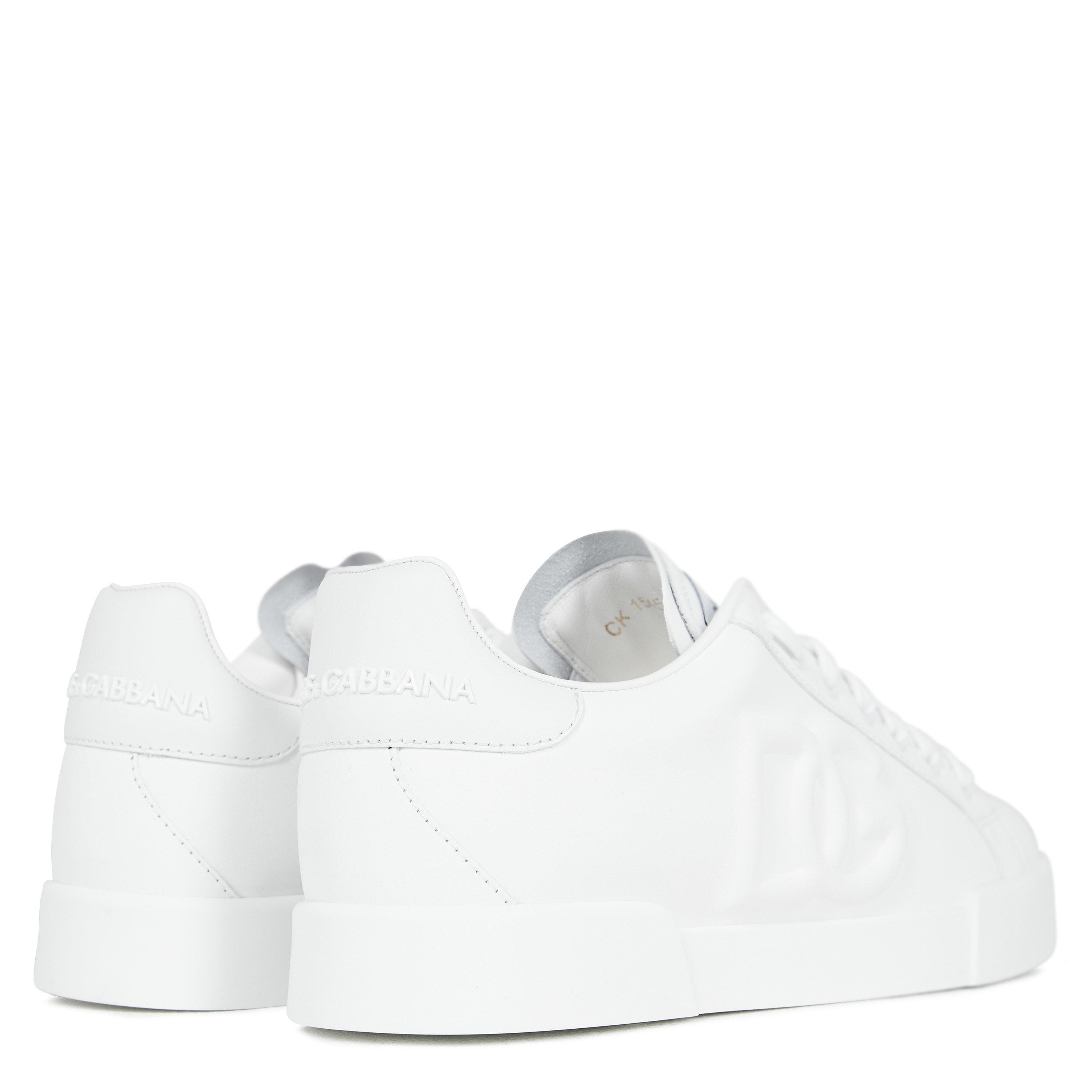 White 80001 - Dolce and Gabbana - Portofino Dg Sneakers - 5
