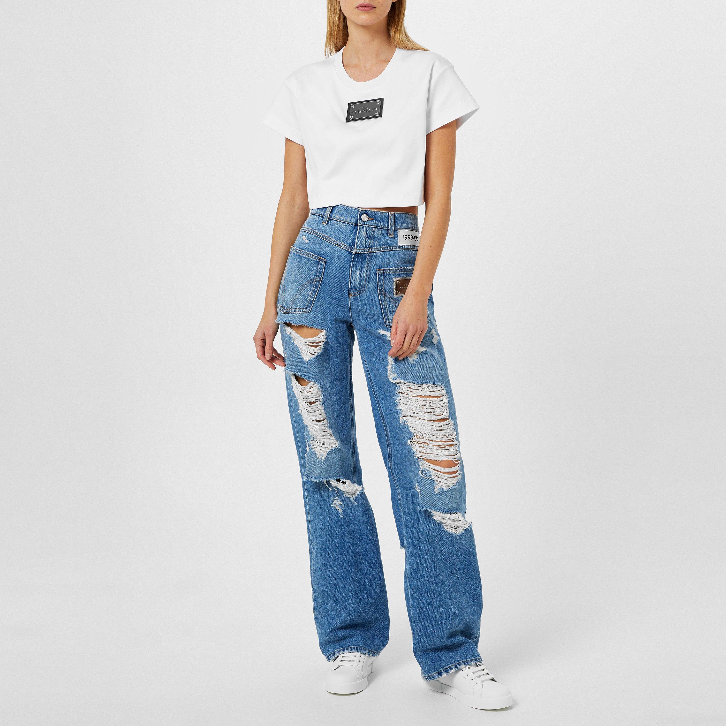 White 80001 - Dolce and Gabbana - Portofino Dg Sneakers - 6