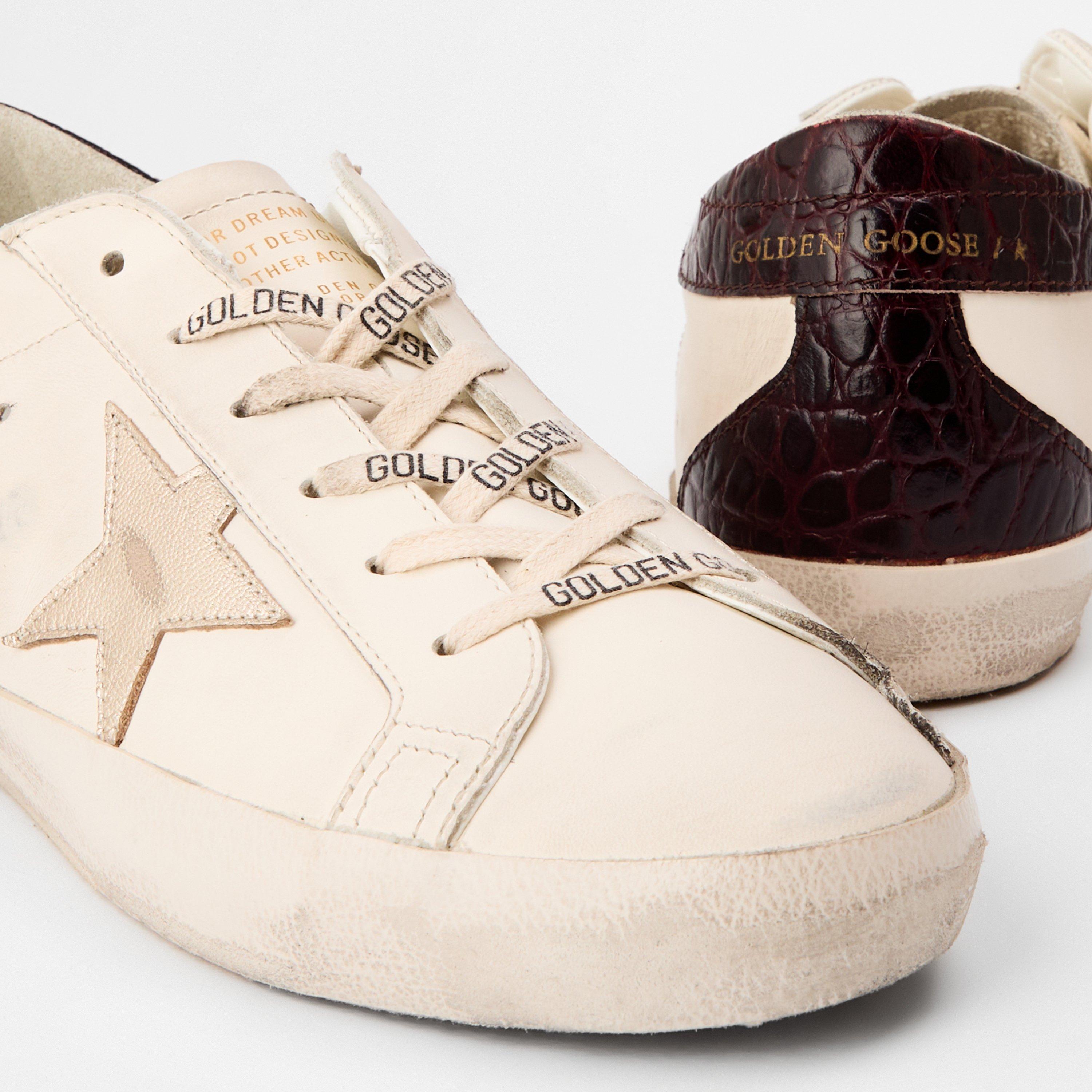 White/Burgundy - Golden Goose - Super Star - 4