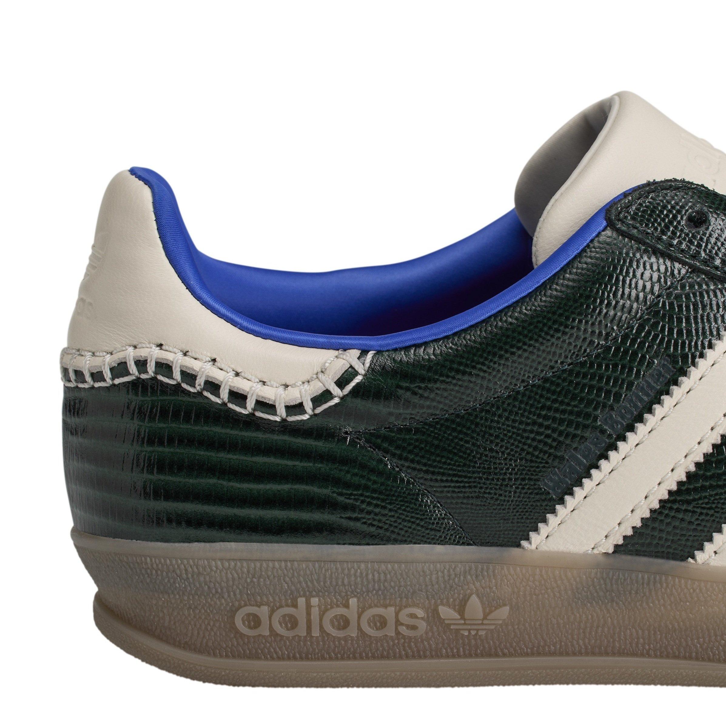 Green Night - adidas Originals - Women's Wales Bonner Gazelle Leather Low-Top Trainers - 9