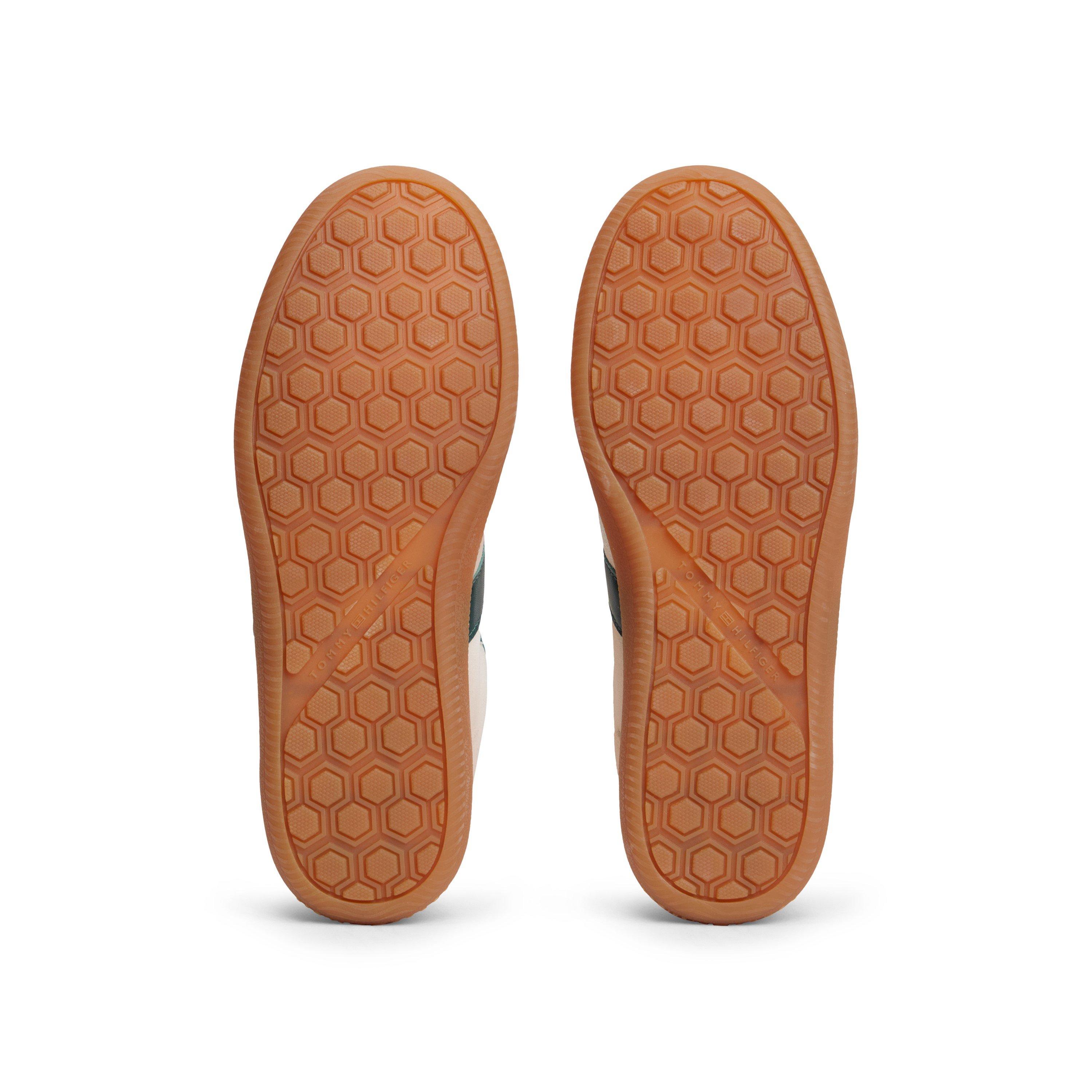 Cream/Hunter - Tommy Hilfiger - Women's Tribeca Suede Low-Top Trainers - 5
