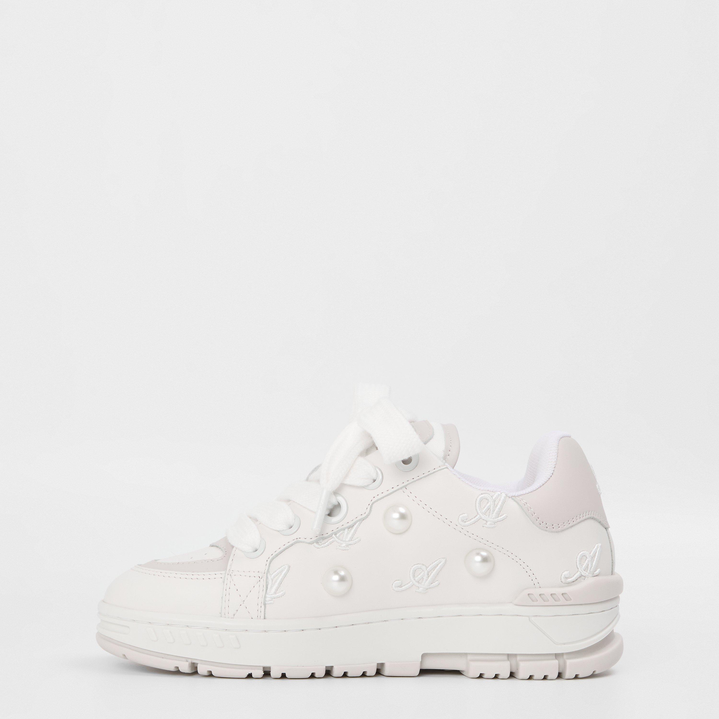 White/Off White - Axel Arigato - Women's Area Haze Low-Top Trainers - 2