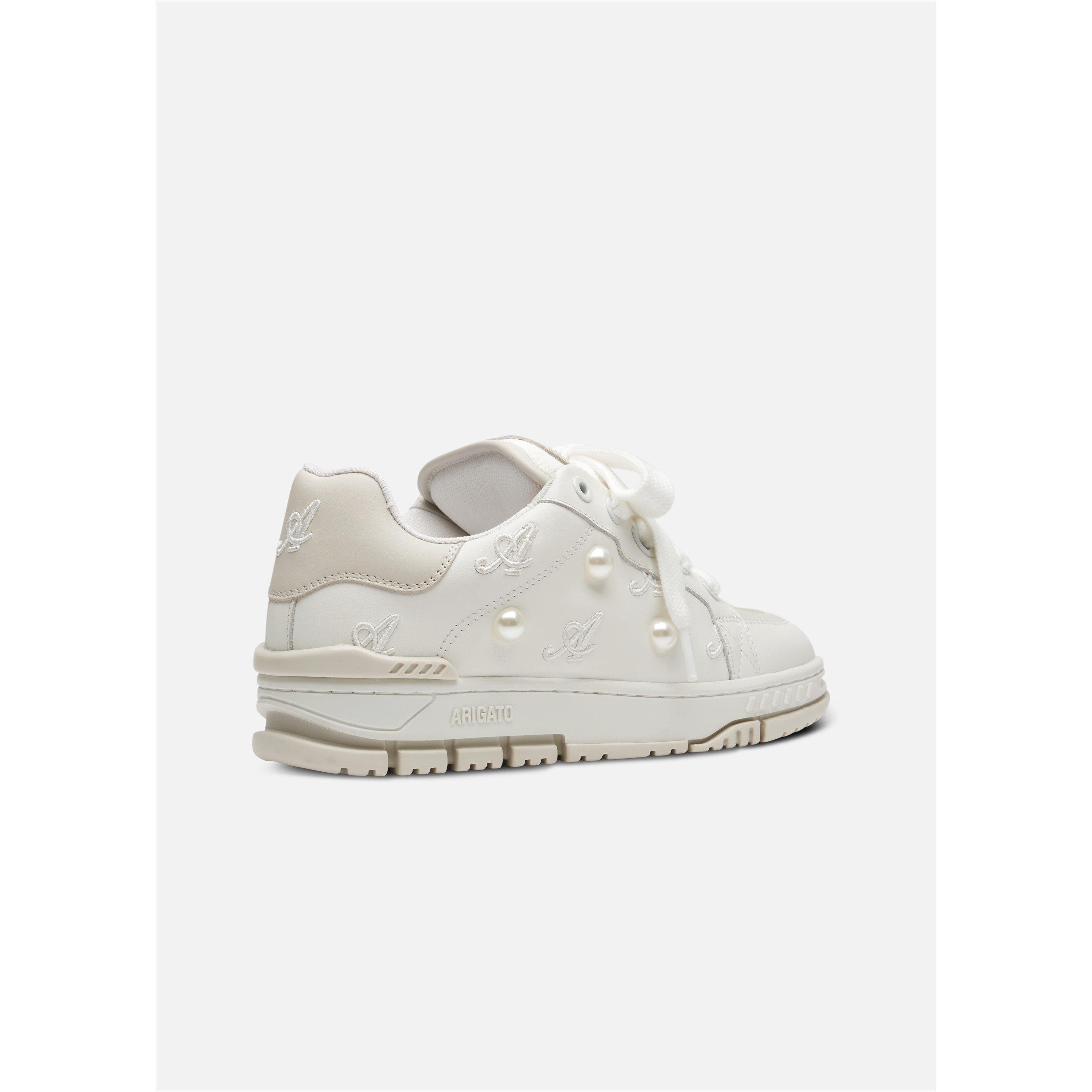 White/Off White - Axel Arigato - Women's Area Haze Low-Top Trainers - 4